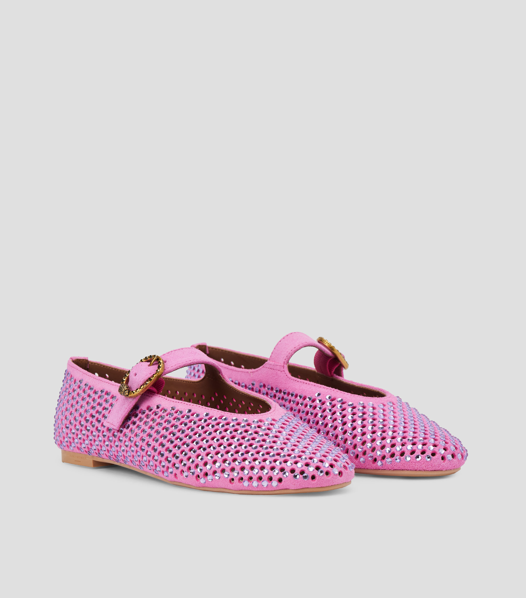 Flats tacón bajo media luna Mujer