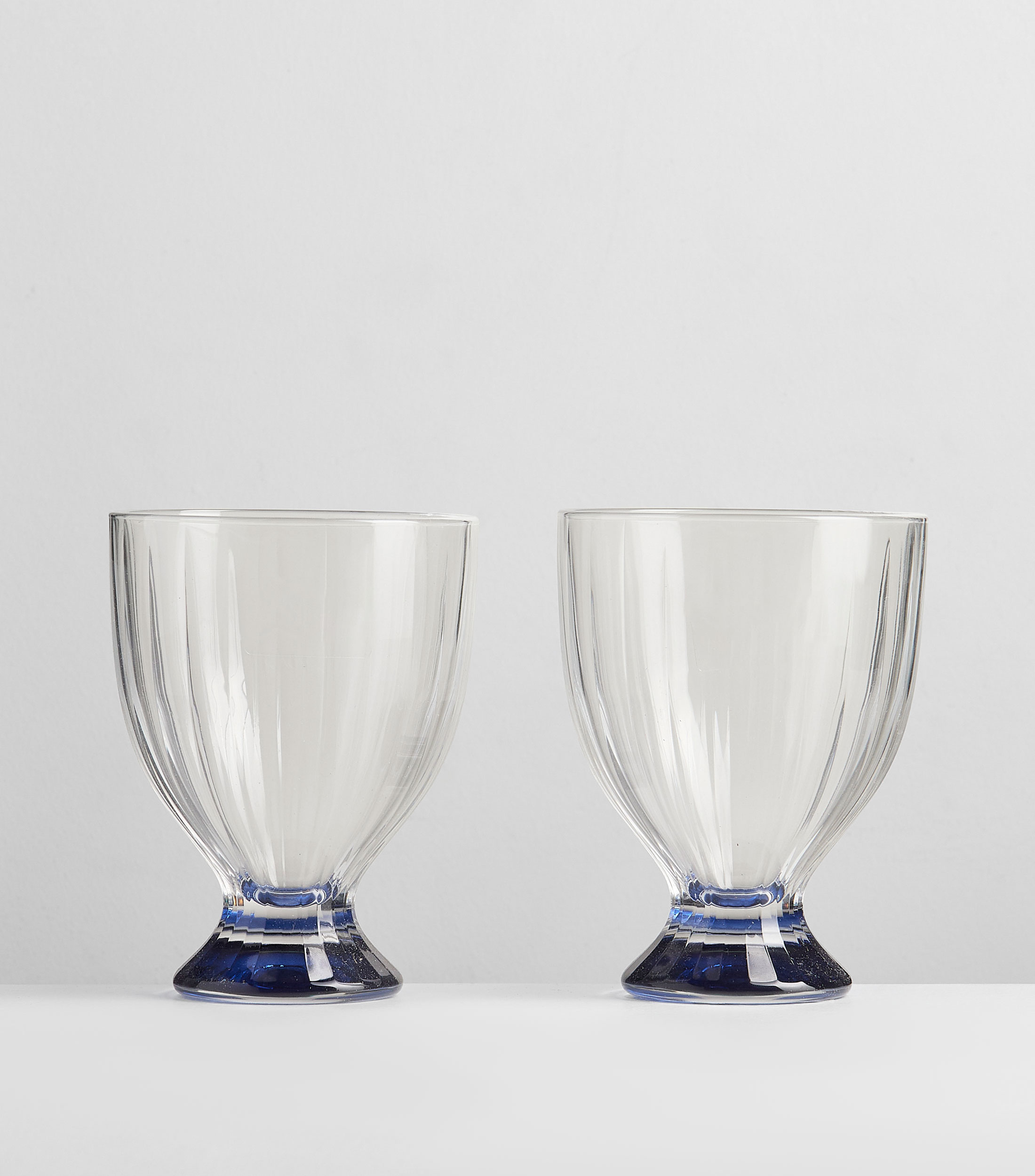 Set 4 copas para vino blanco azul