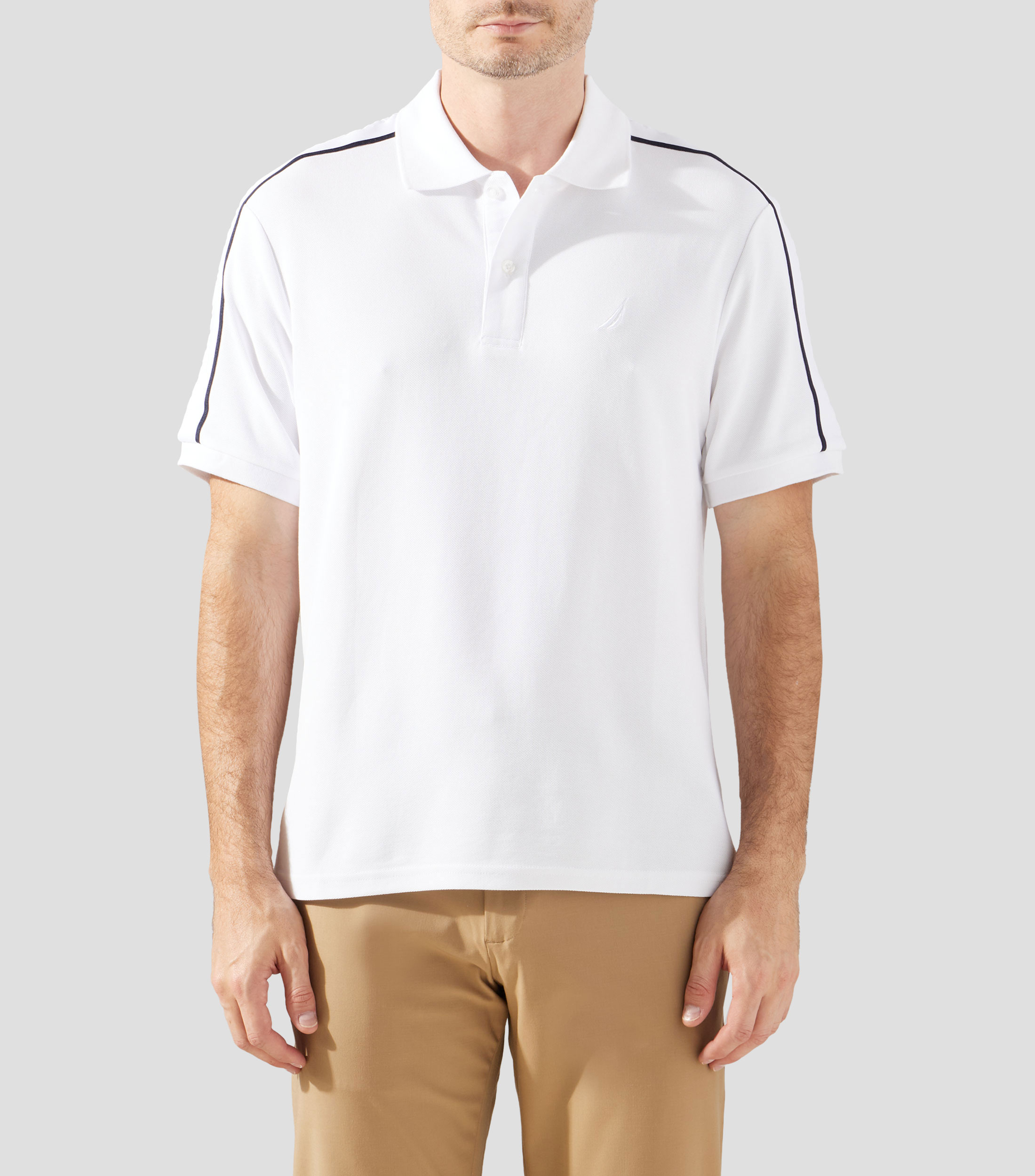Playera polo manga corta lisa Hombre