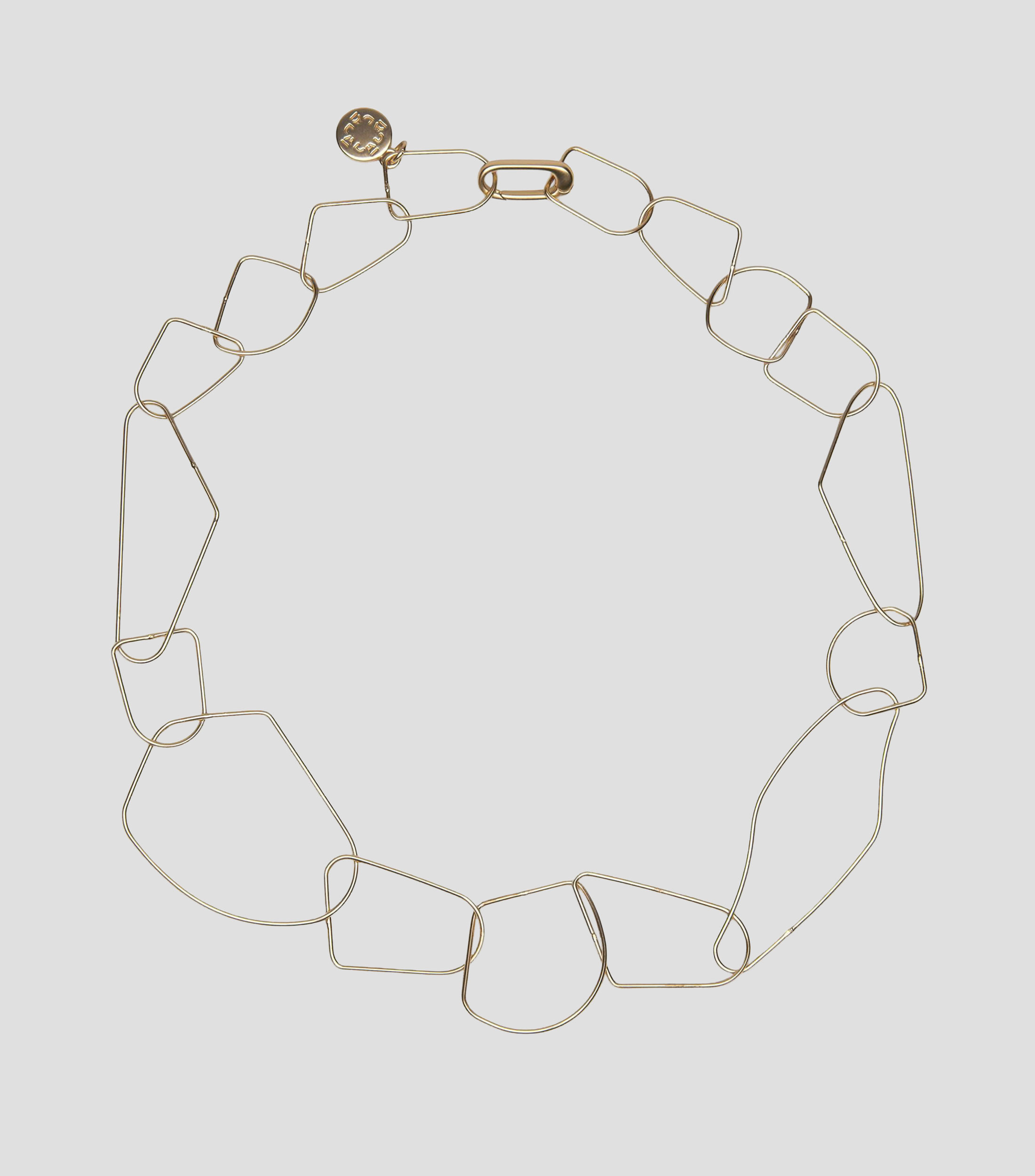 Collar con eslabones irregulares finos Mujer