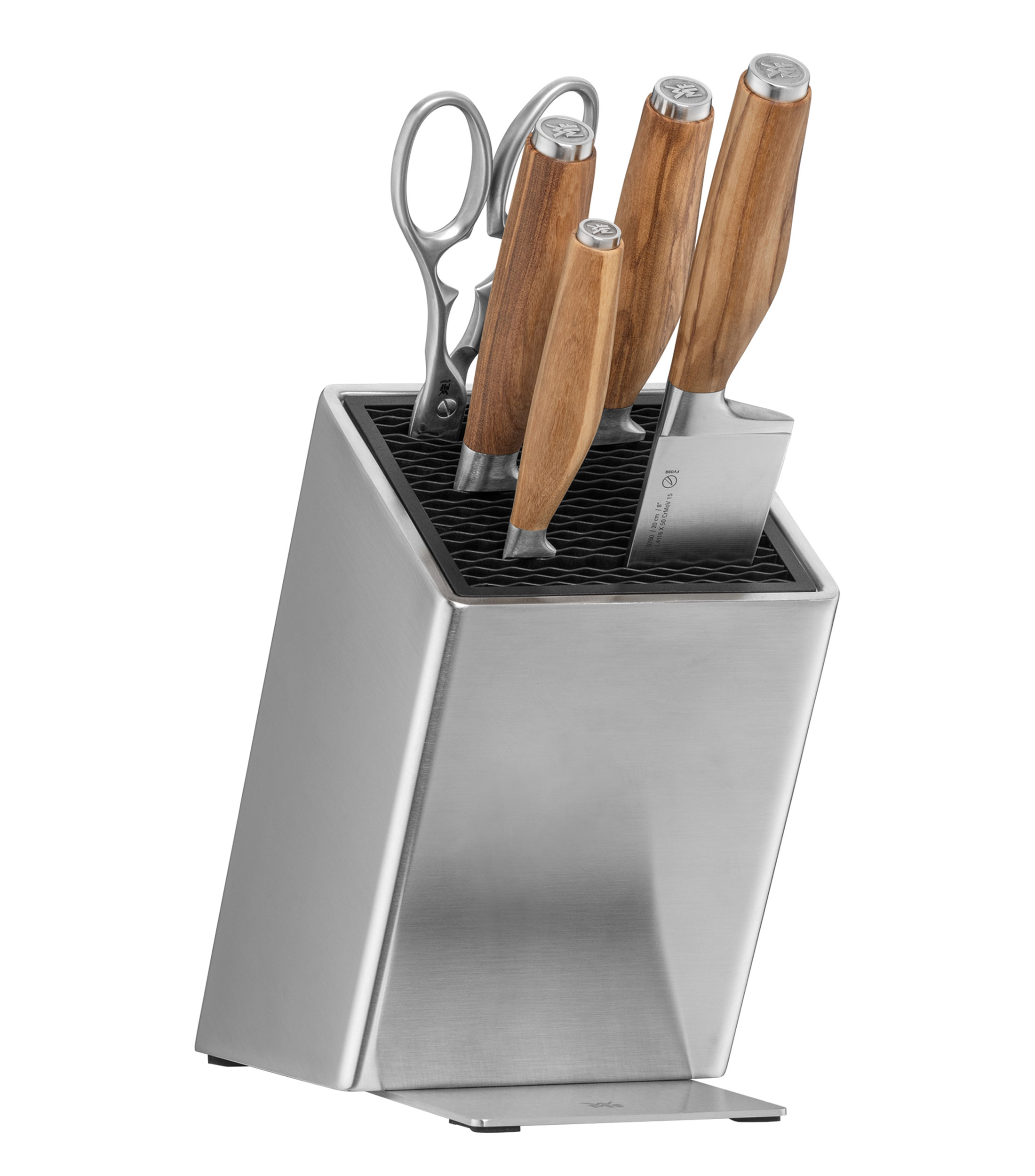 Set 6 piezas Cuchillos con base en acero inoxidable
