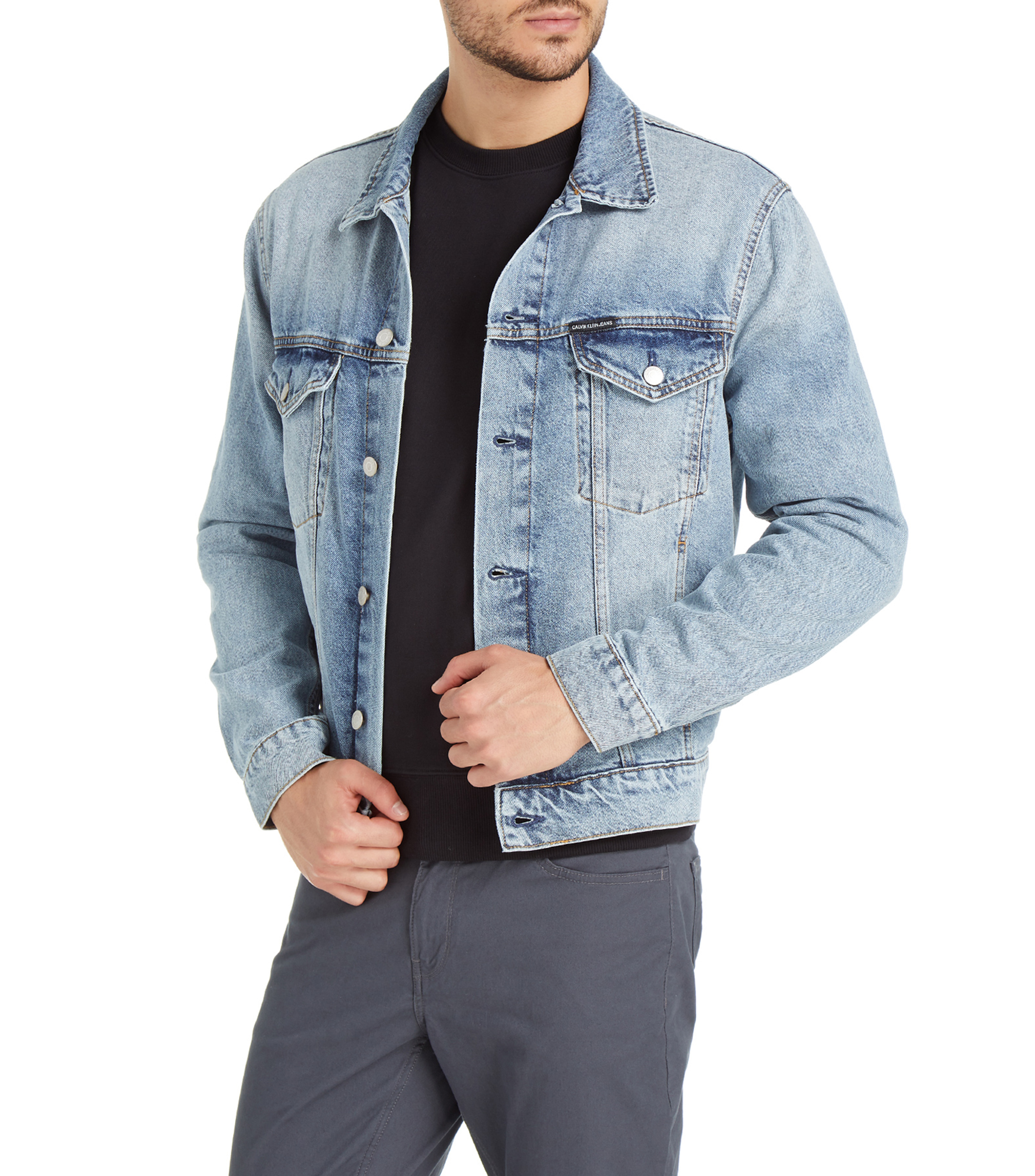 Chamarra de mezclilla deals calvin klein