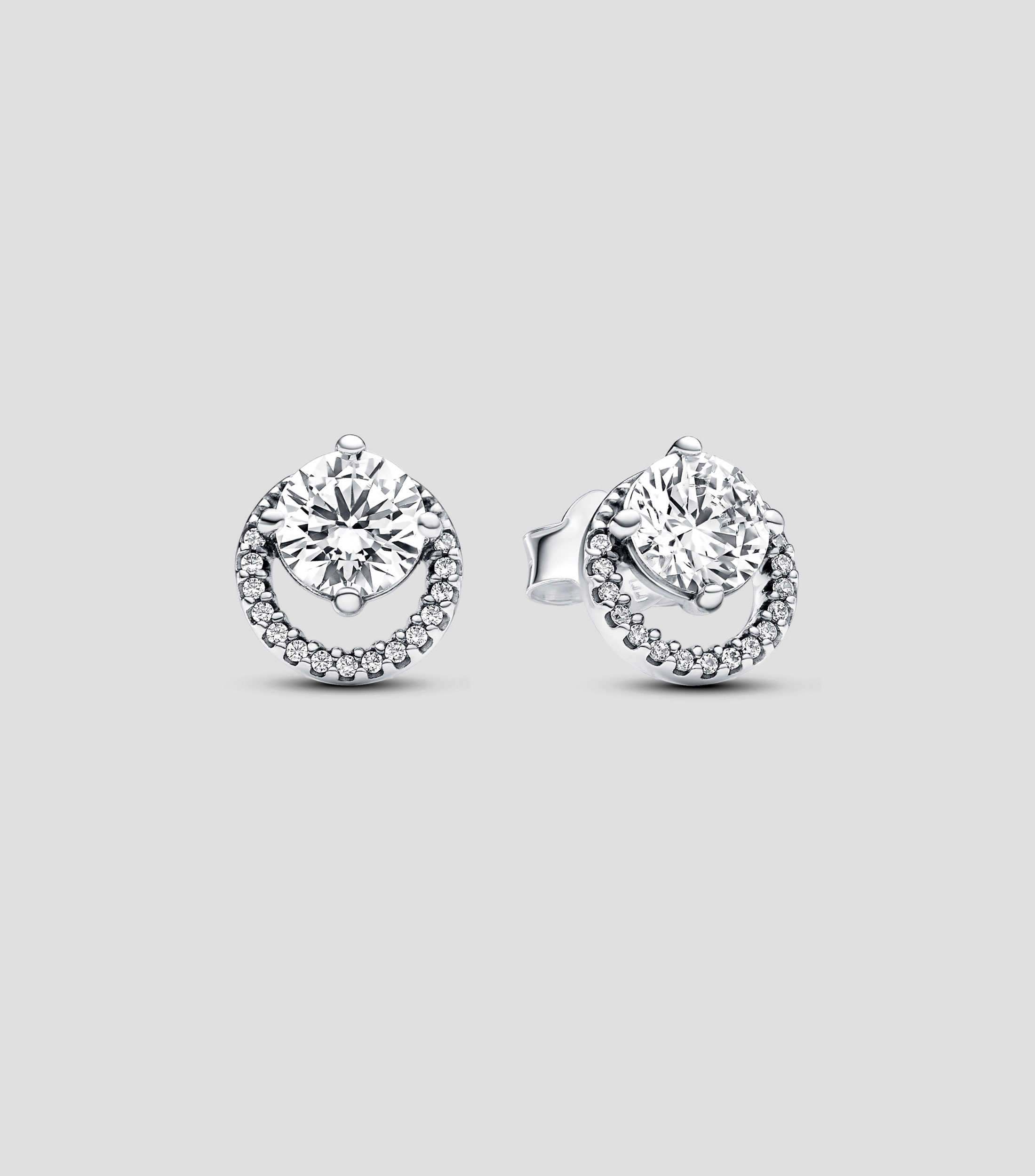 Aretes Plata .925 con Zirconias Mujer