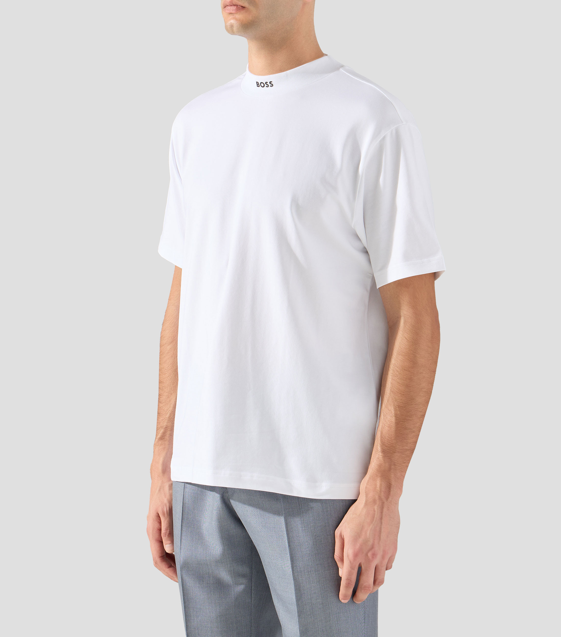 Playera cuello redondo manga corta lisa Hombre