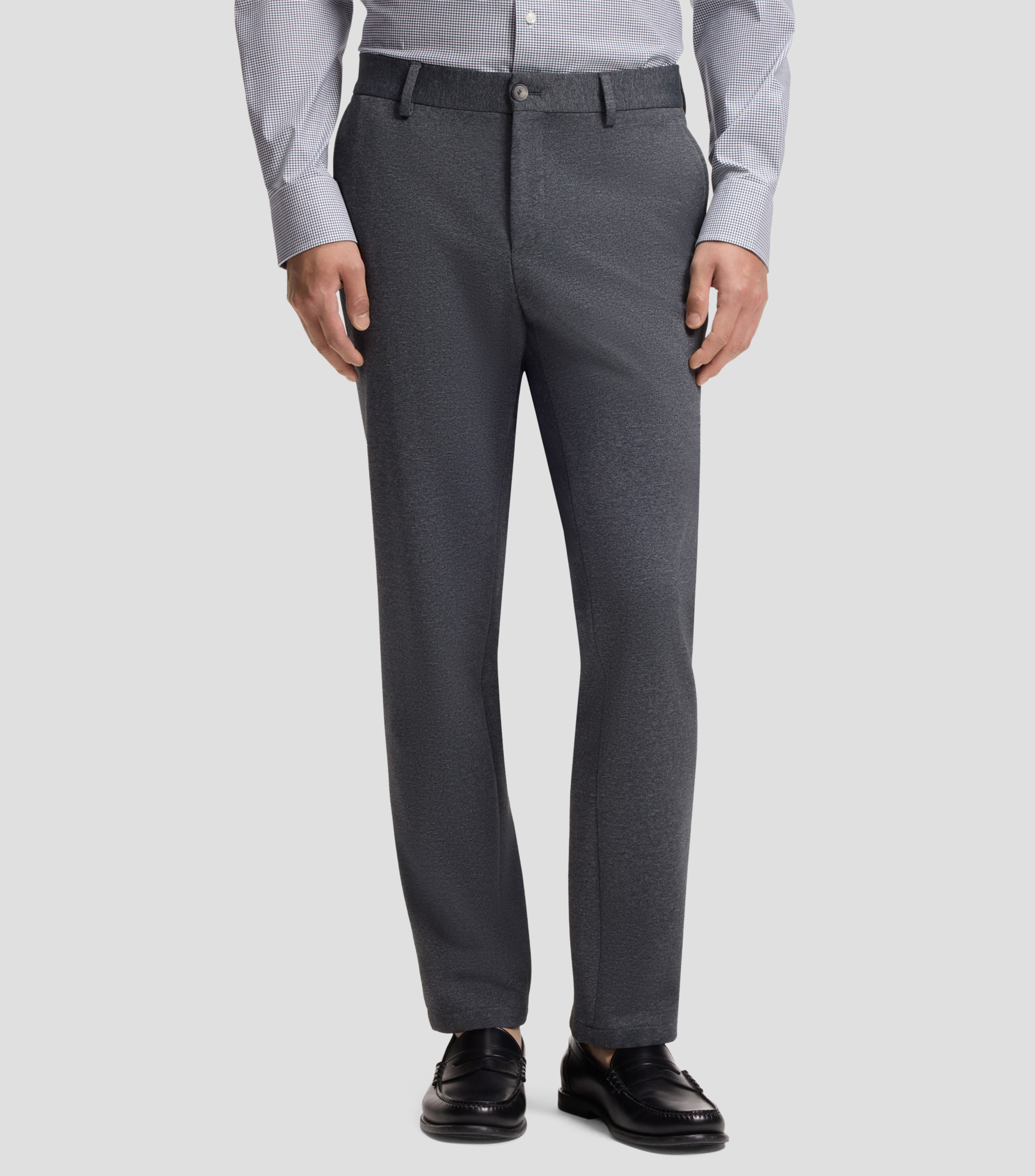 Pantalón slim de tejido microestampado Hombre