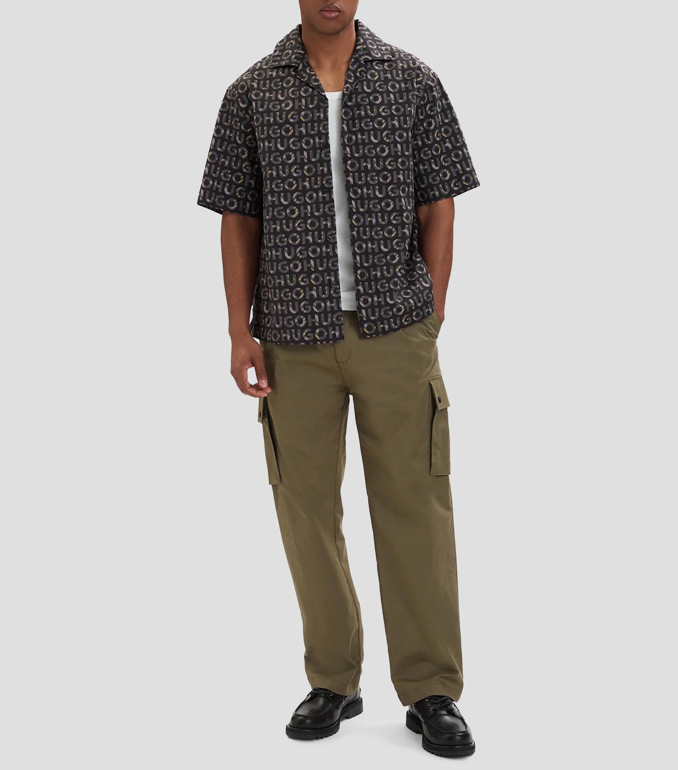 Camisa estampada manga corta Hombre