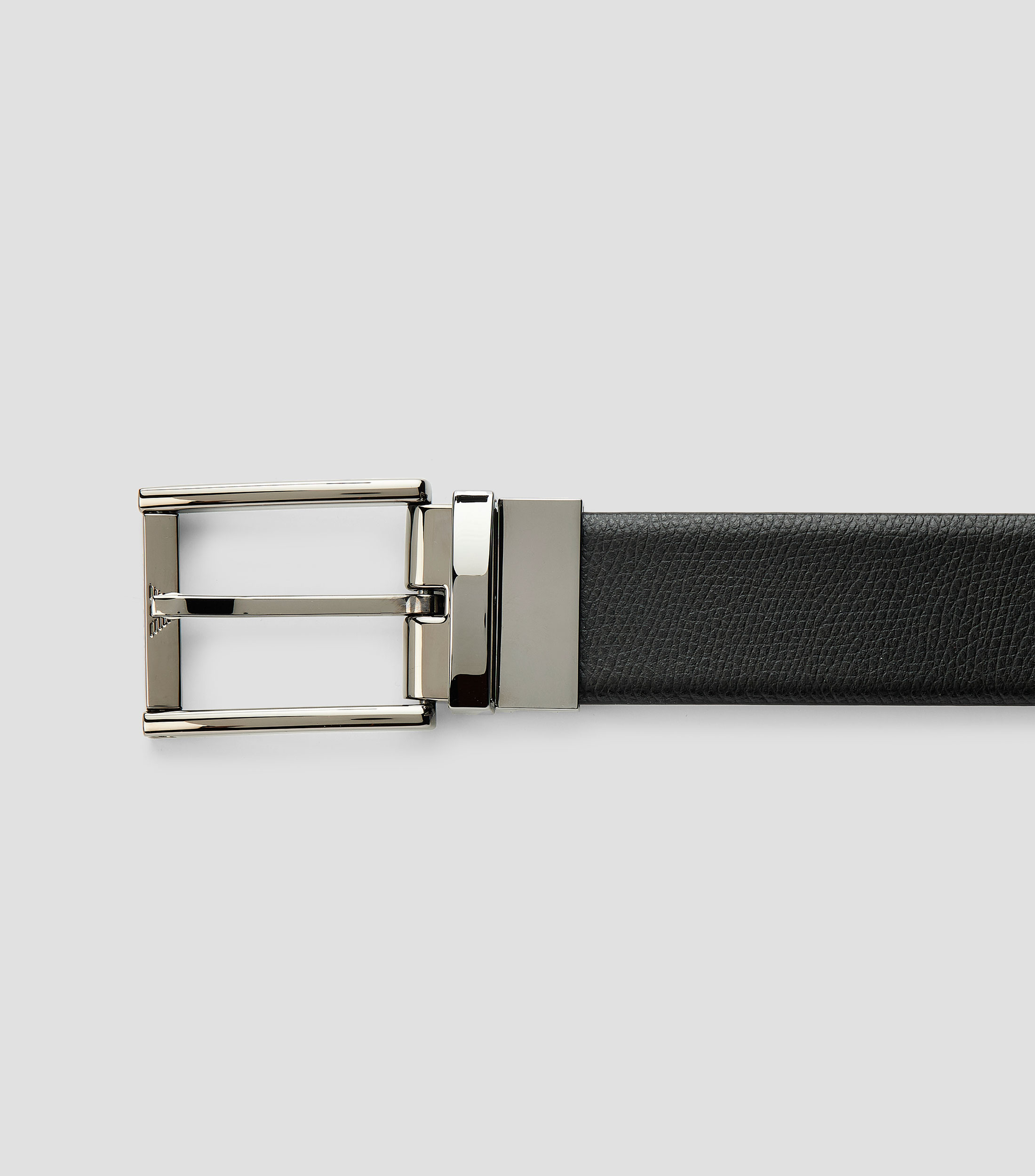 Cinturón reversible en piel casual Hombre