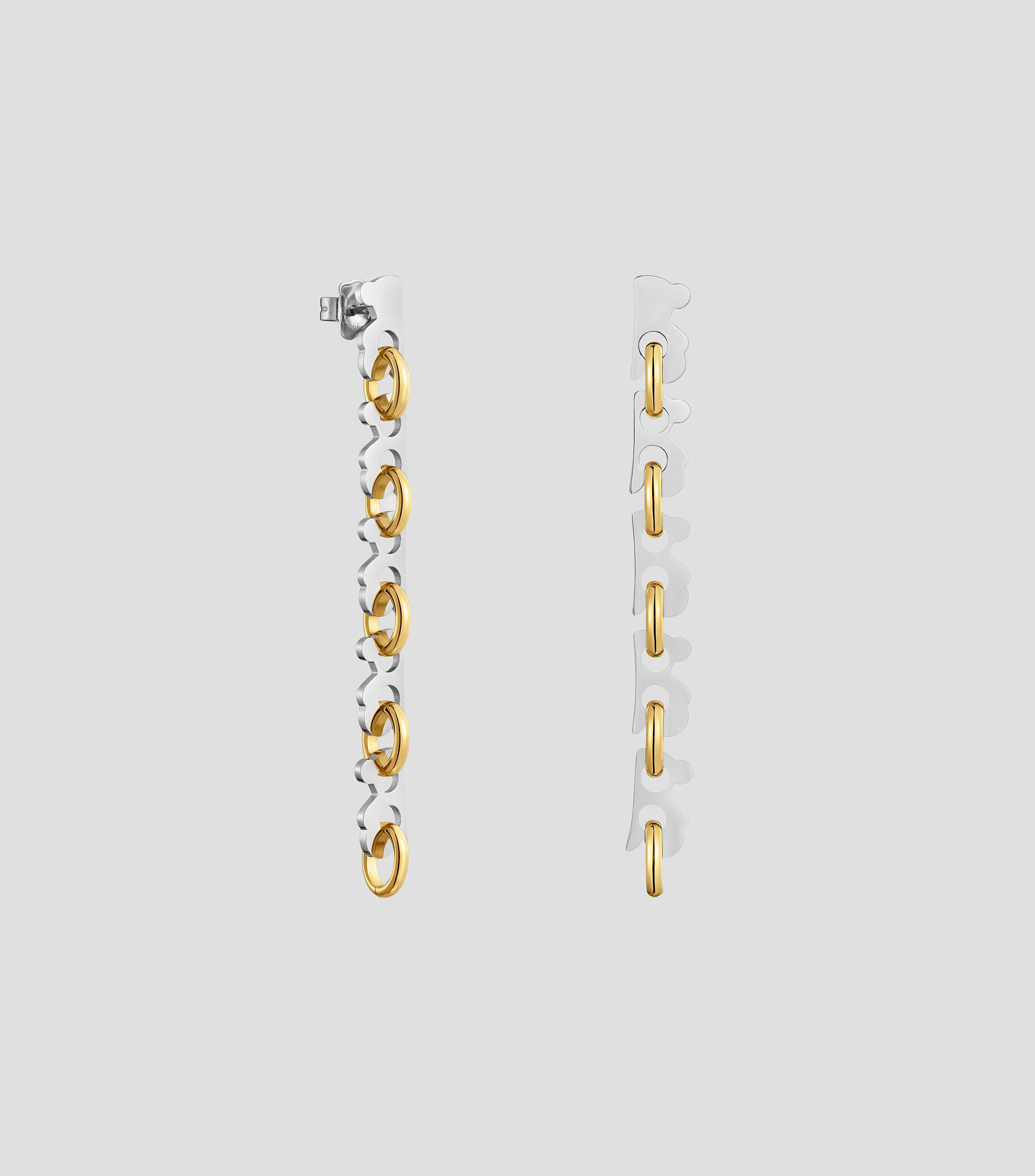 Aretes largos Half Bear Mujer
