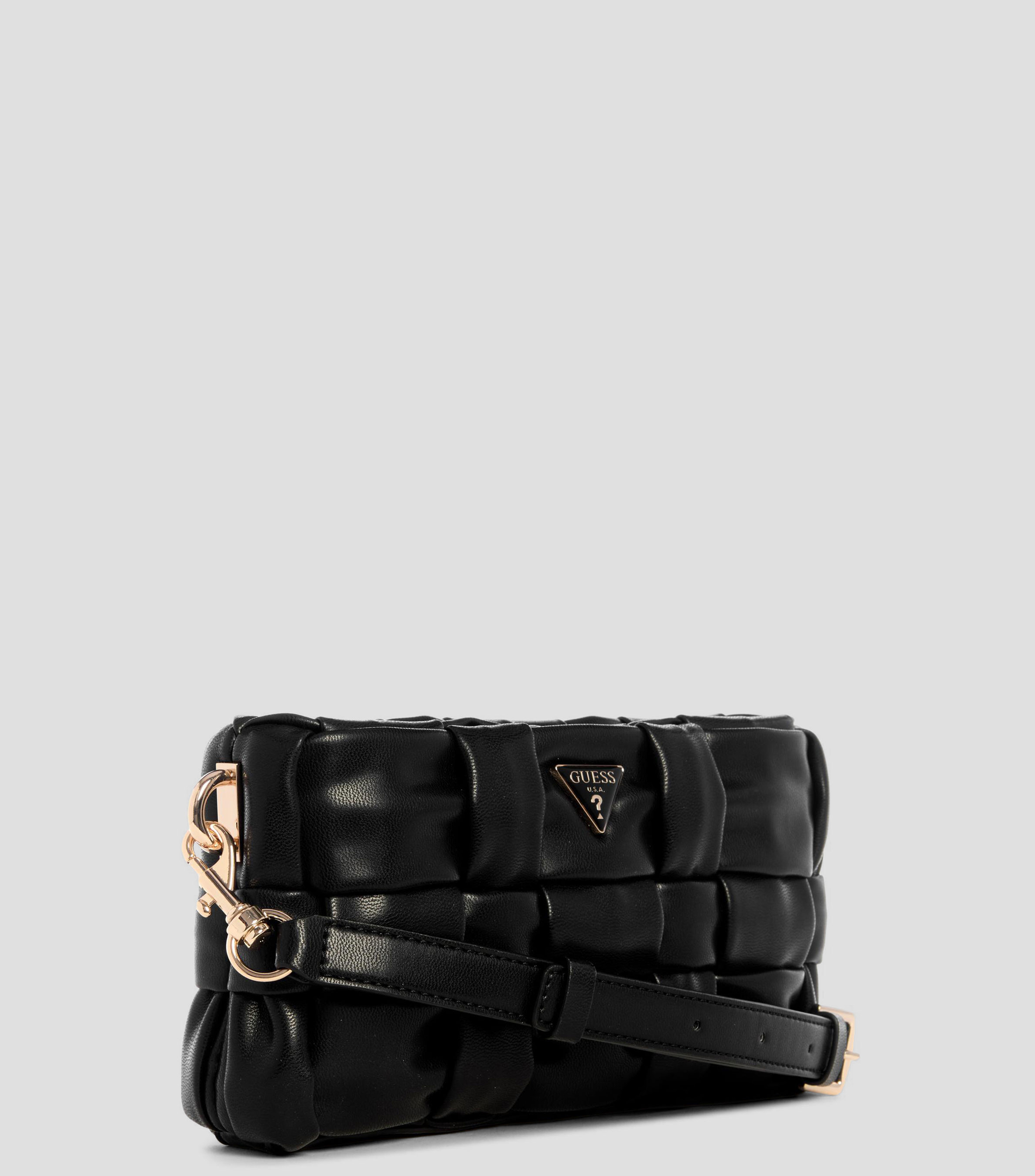 Bolsa mini crossbody negra Marion tejida Mujer