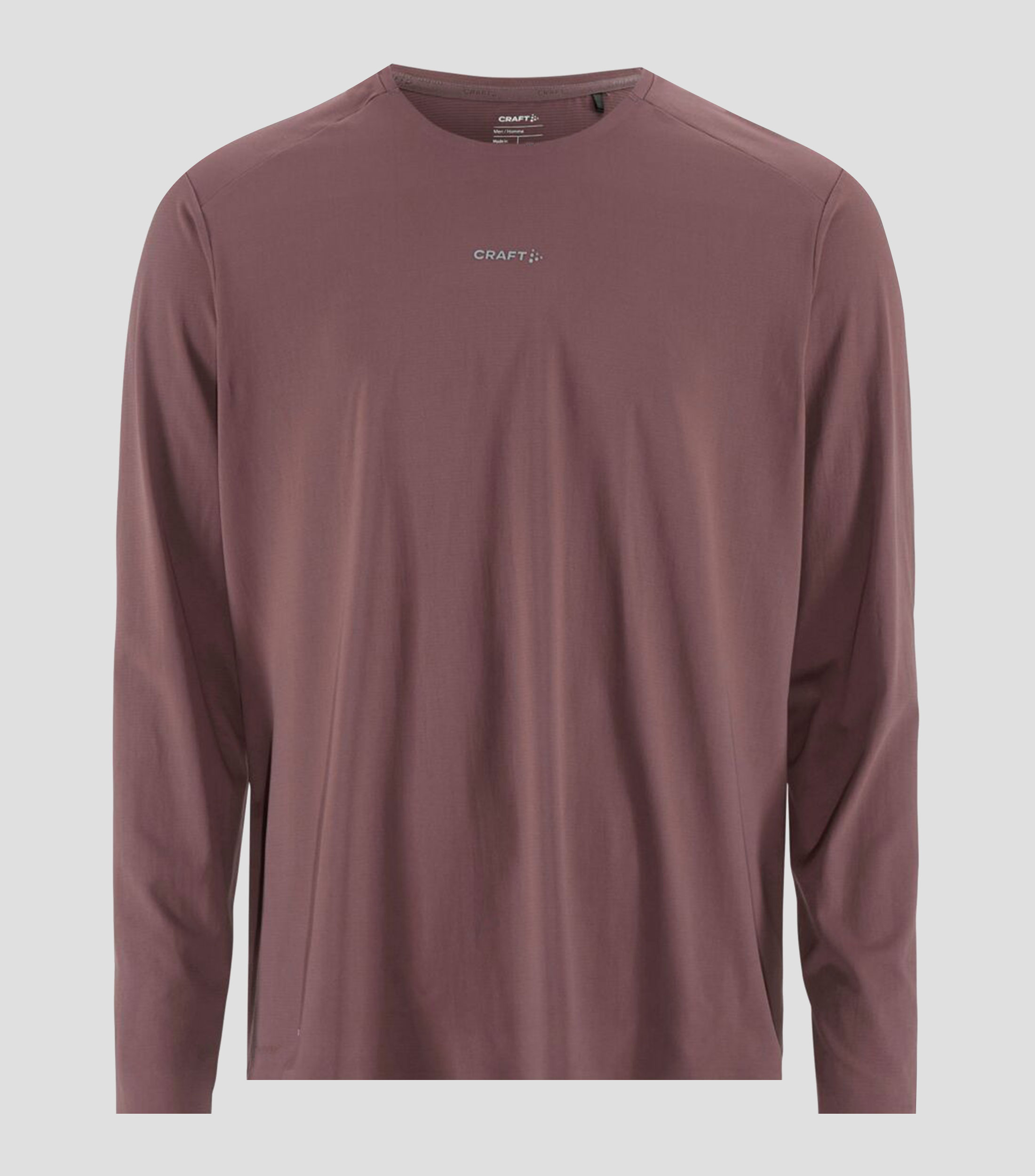 Playera para correr Hypervent de cuello redondo con manga larga lisa Hombre