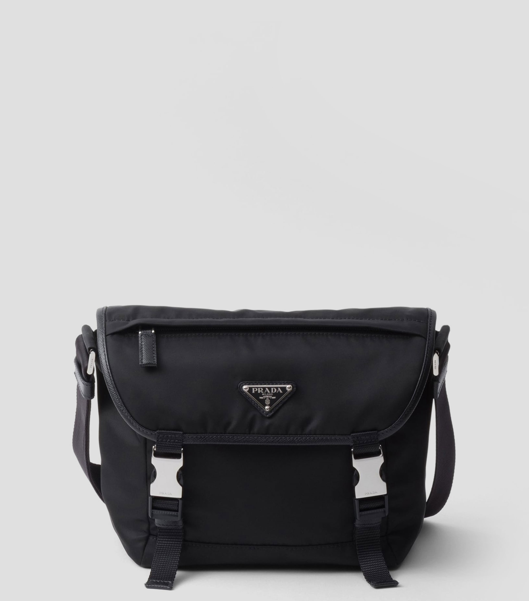Bolso Crossbody de re nylon y piel saffiano