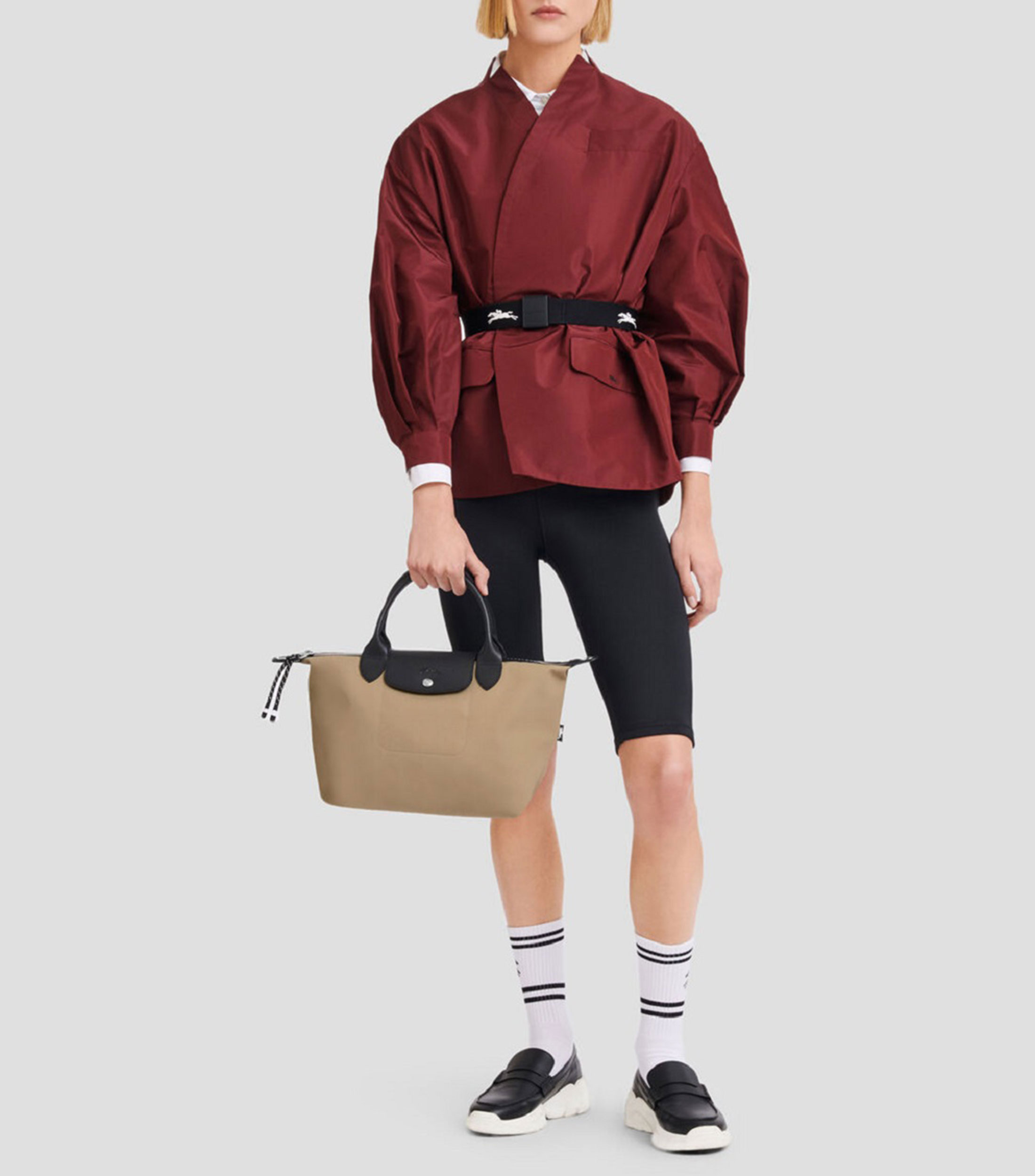 Bolso de mano beige Le Pliage Energy lisa Unisex