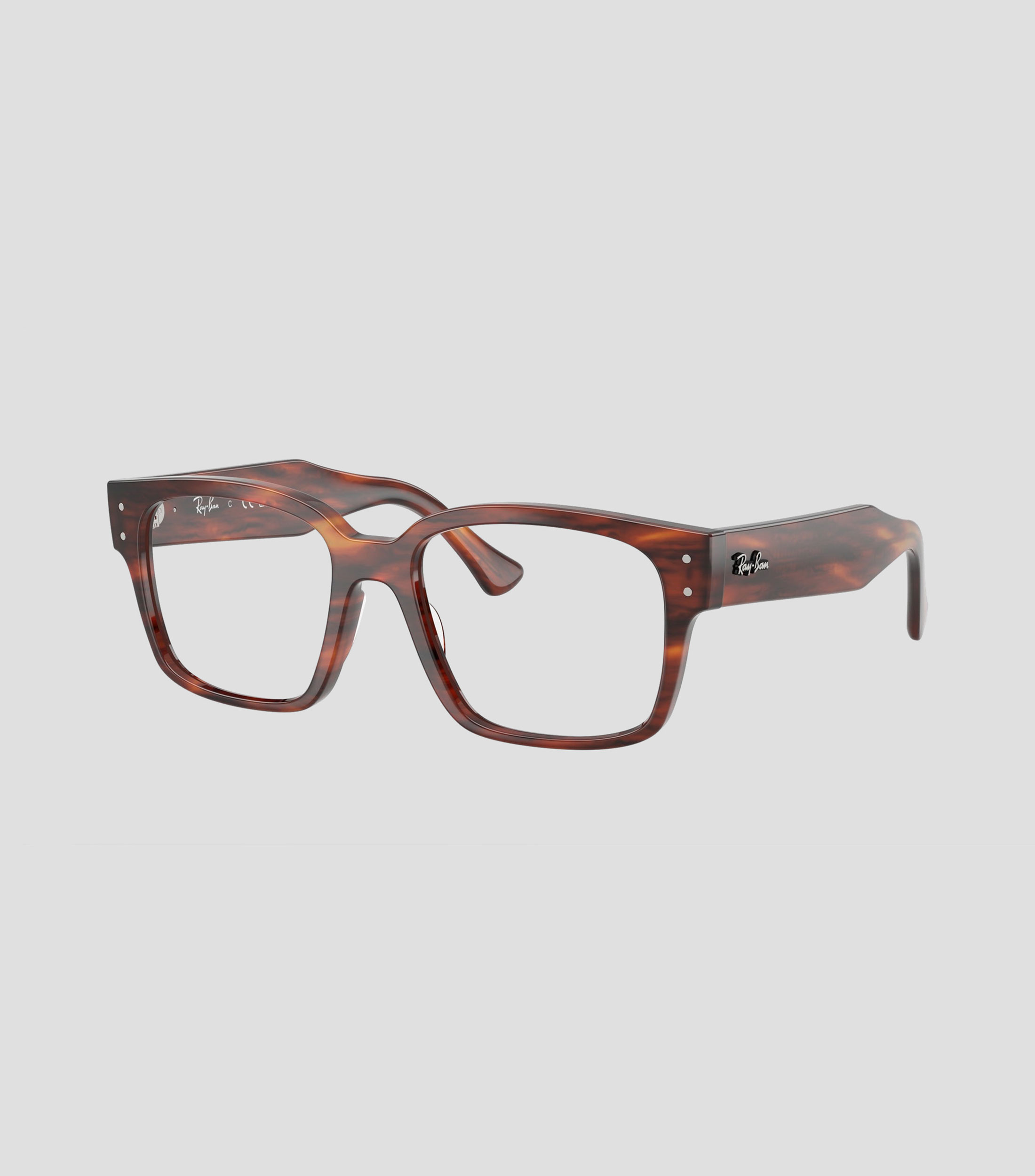 Lentes oftálmicos cuadrados marrones Unisex