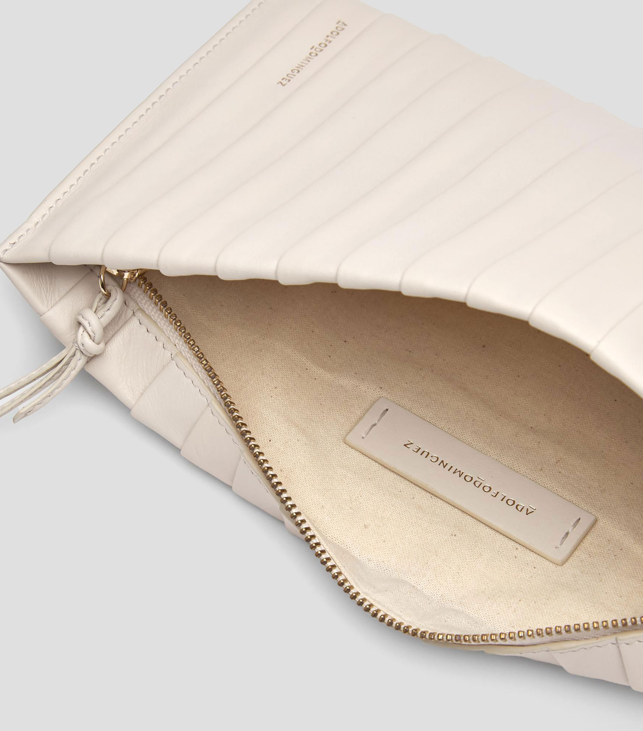 Cartera en piel lisa Mujer