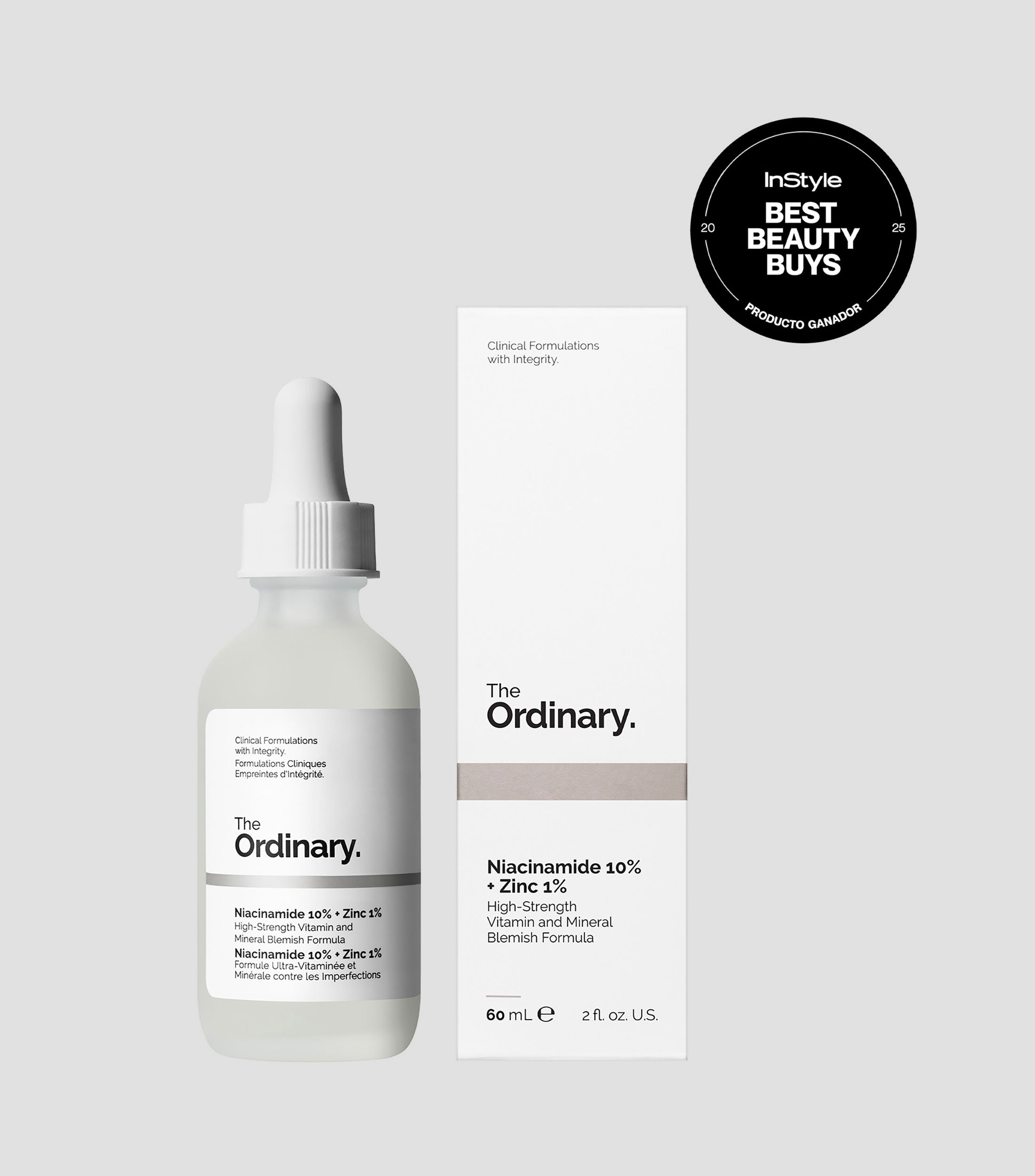 Sérum Regulador de Grasa Niacinamide 10% + Zinc 1%, 60 ml
