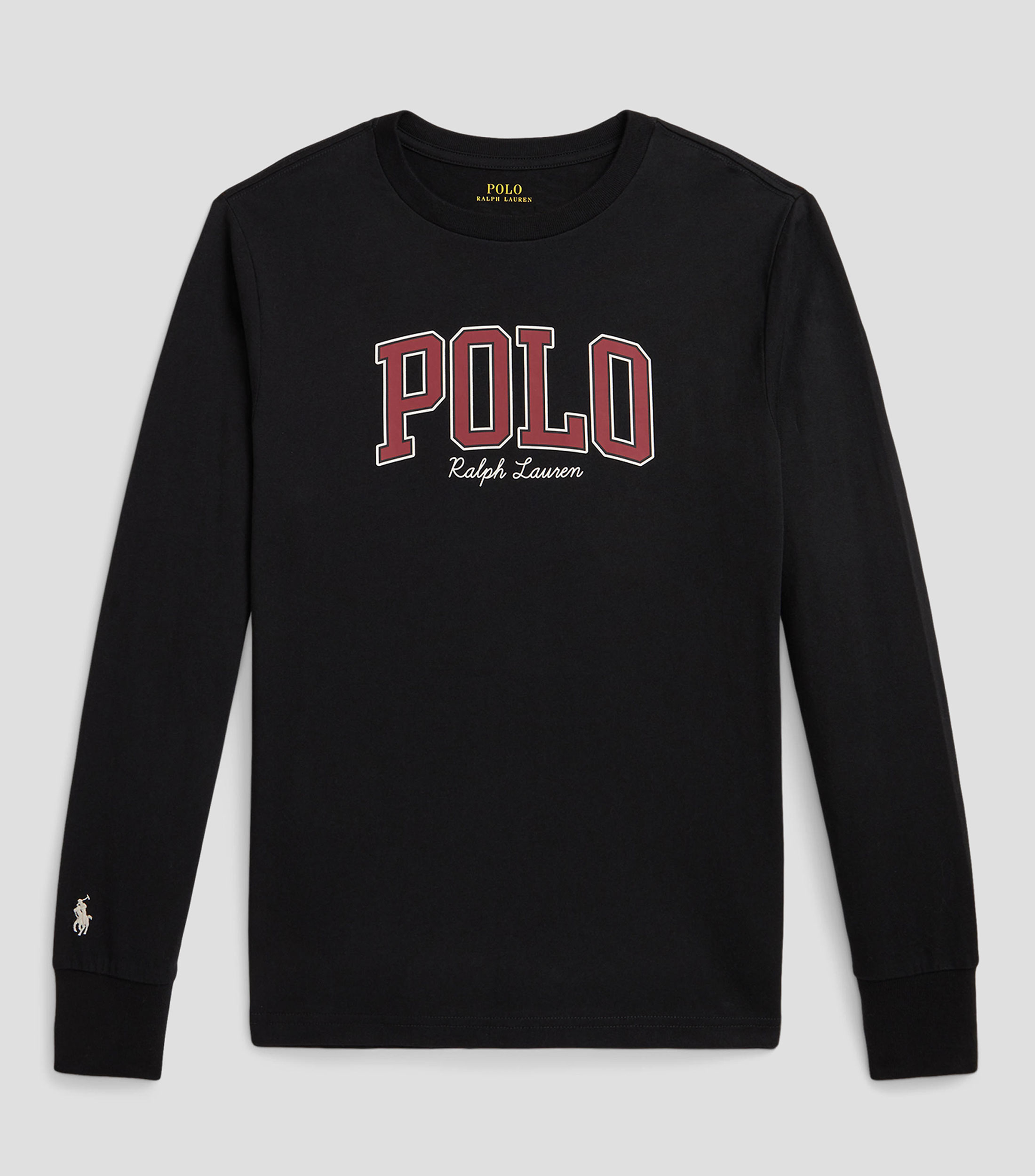 Playera con logo manga larga Niño