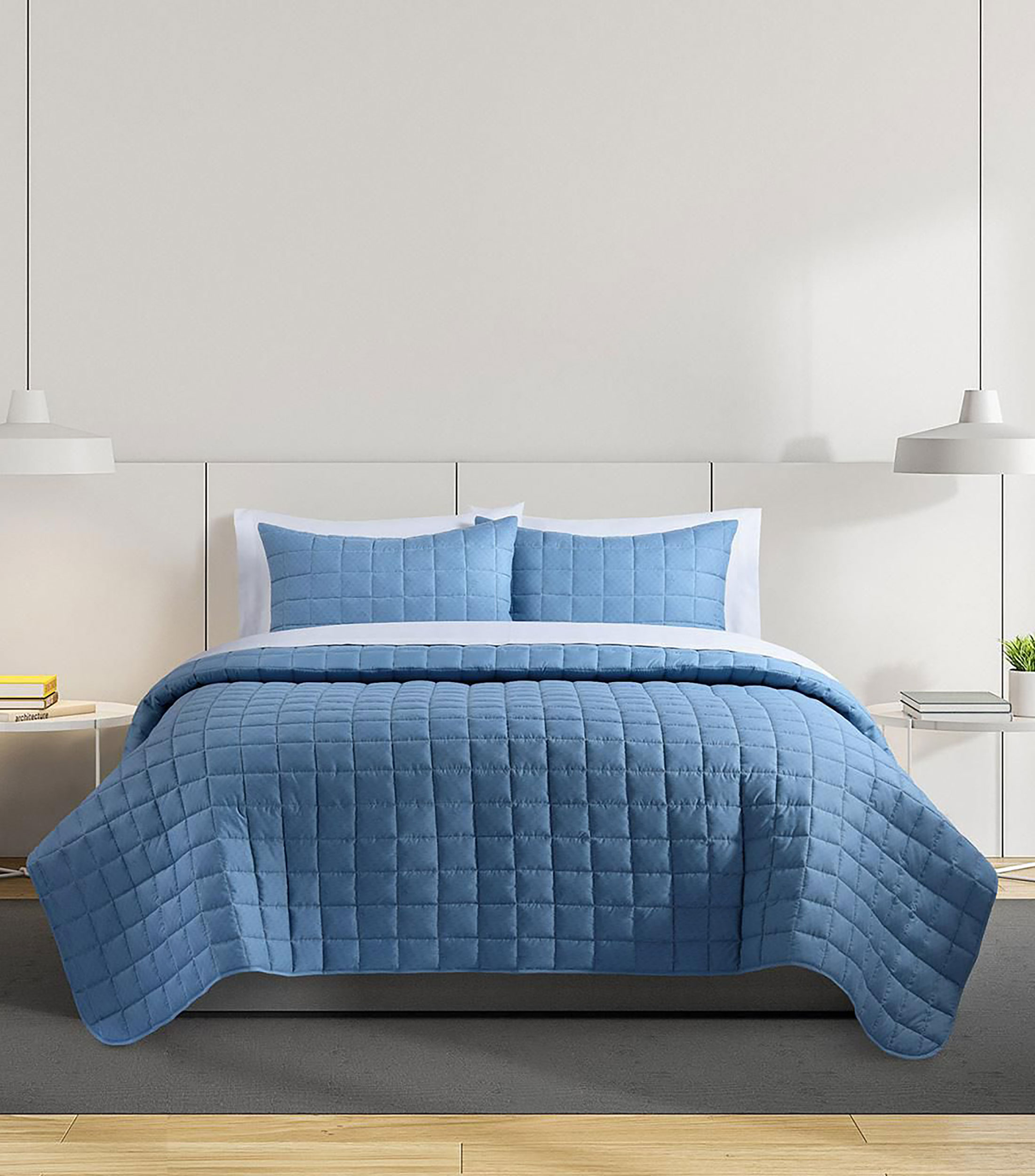 Juego de Colcha Matrimonial/Queen Size Marshal Chambray