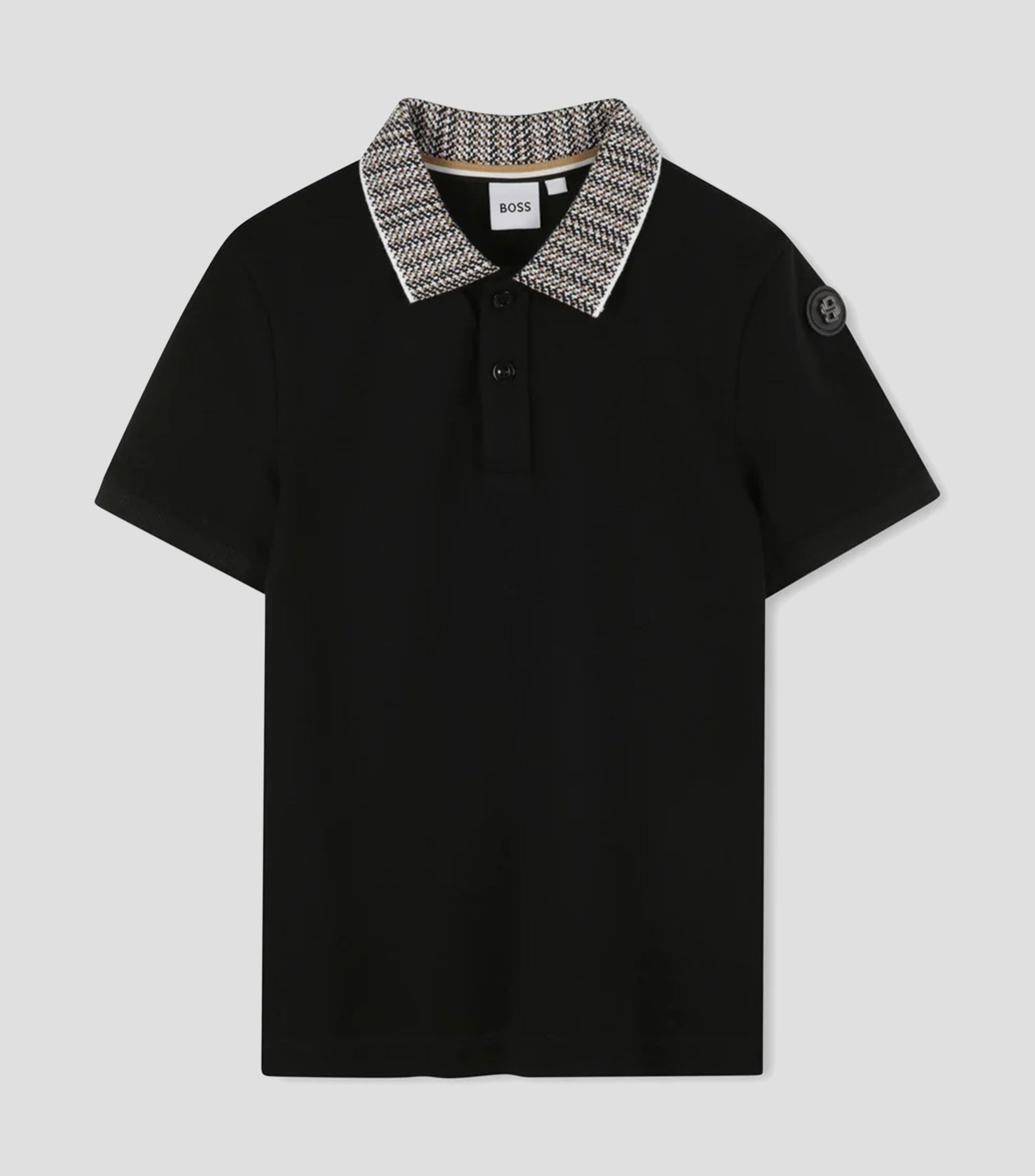 Playera tipo polo manga corta lisa Niño