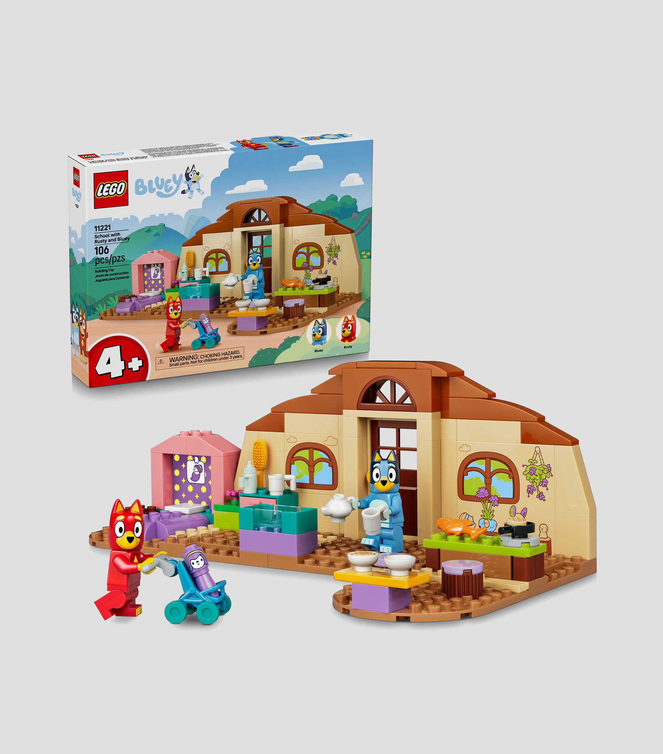 LEGO Bluey Escuela con Rusty y Bluey