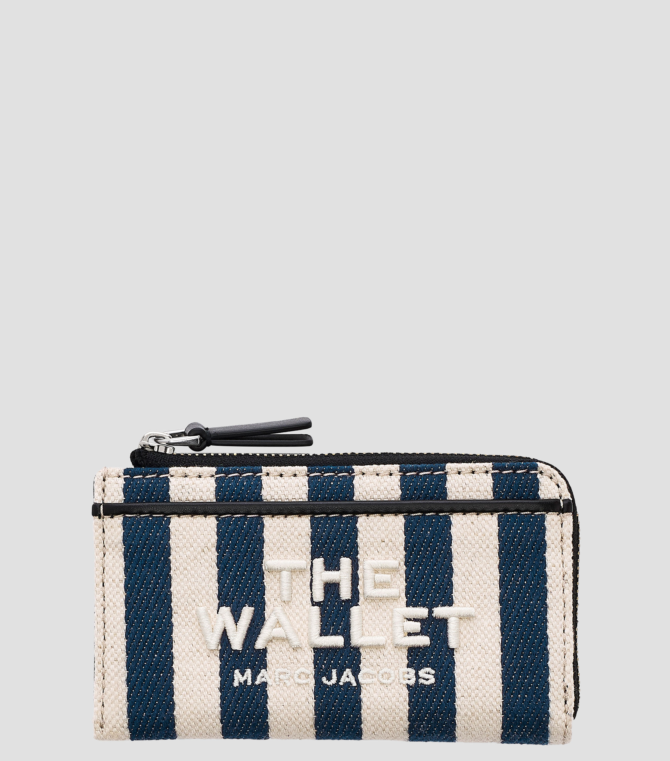 Cartera multicolor en piel Stripe Canvas con rayas Mujer