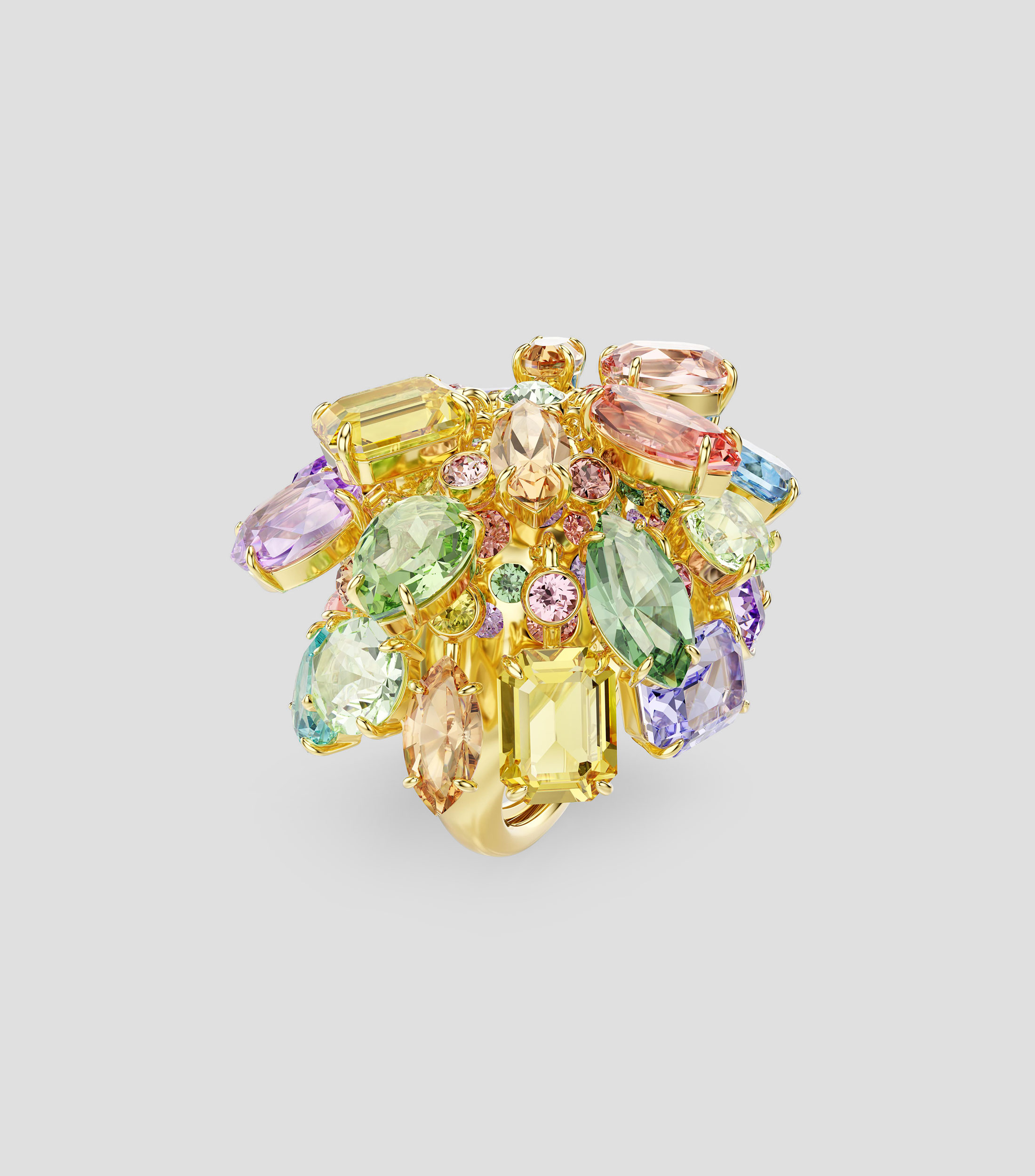 Anillo Dangling con cristales Mujer