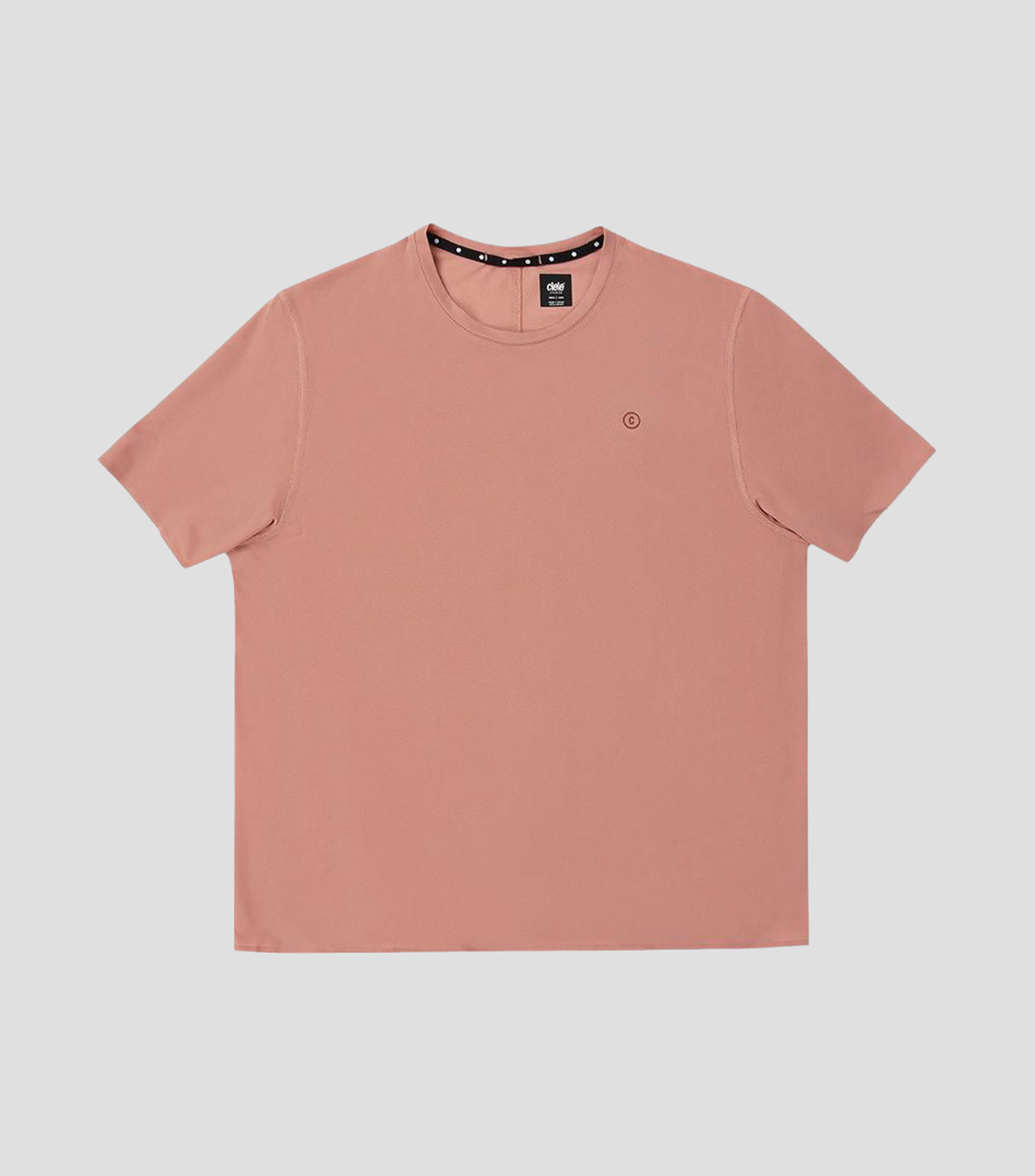 Playera para correr cuello redondo manga corta lisa Hombre