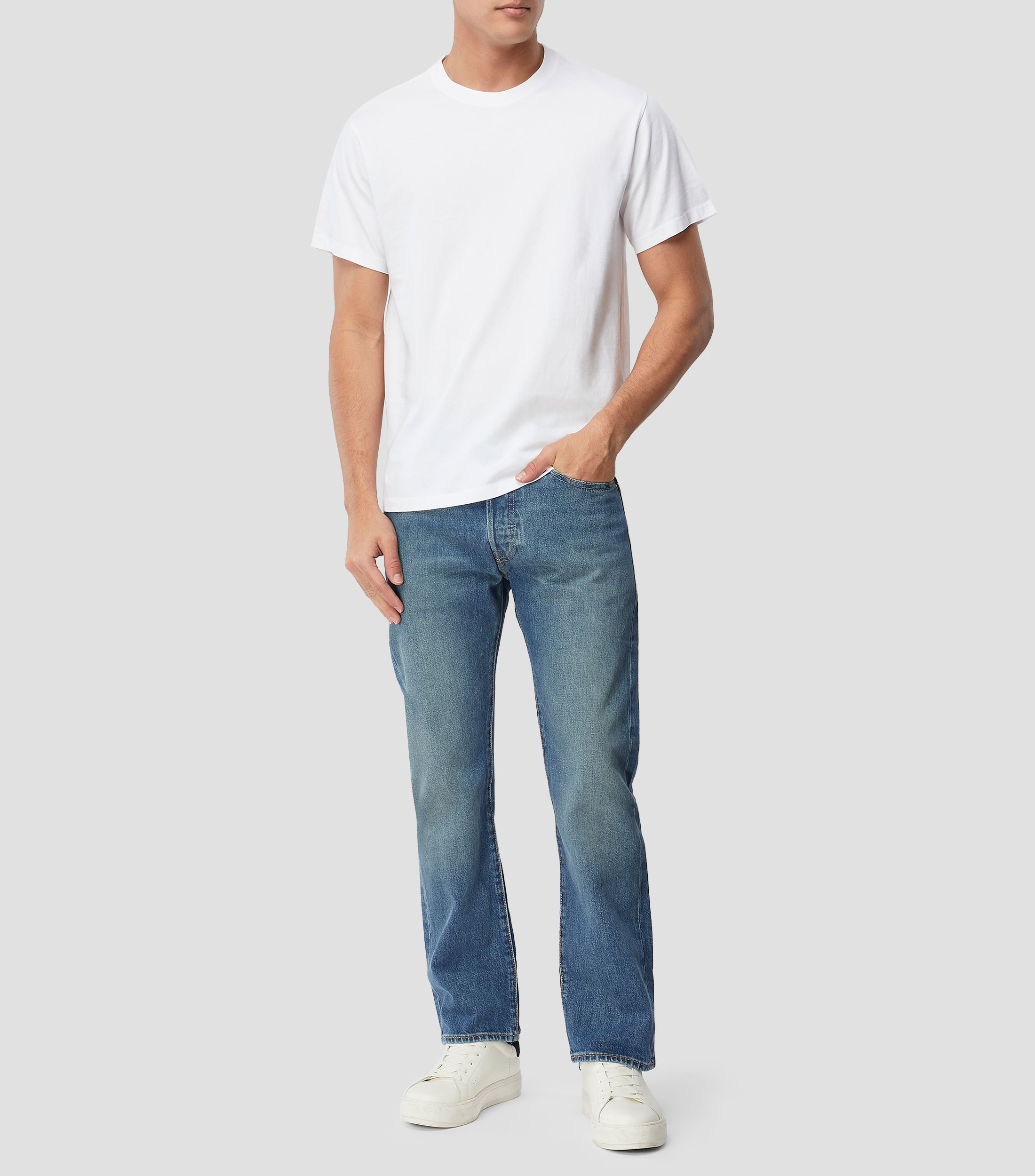 Playera cuello redondo manga corta lisa Hombre