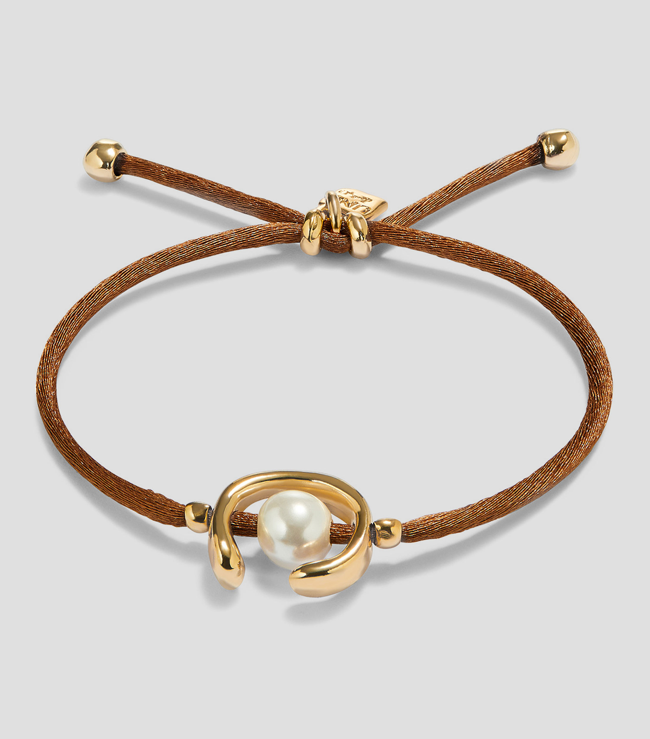 Pulsera marron con perla Ser Diferente Mujer