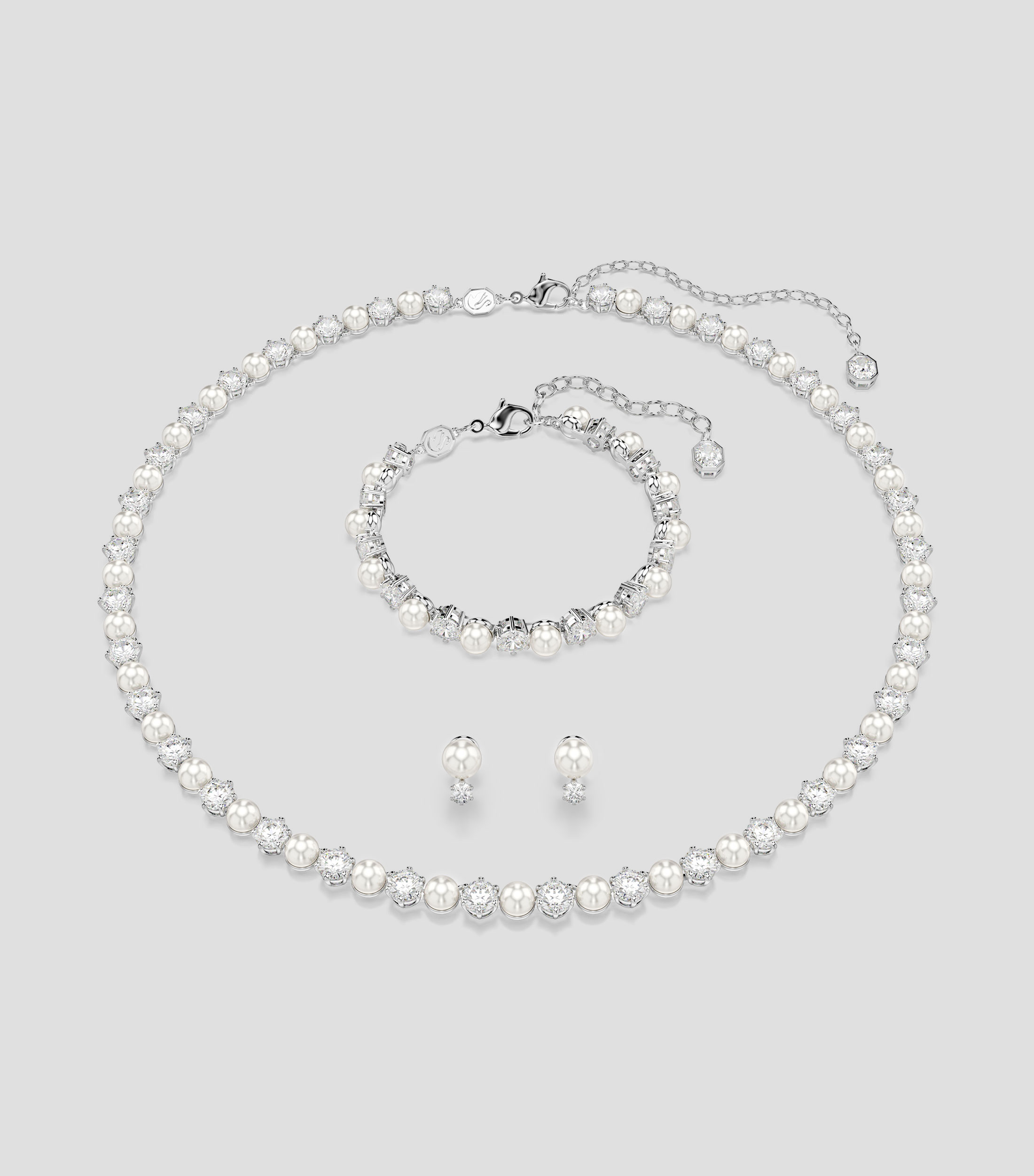 Set de collar, pulsera y aretes Matrix Mujer