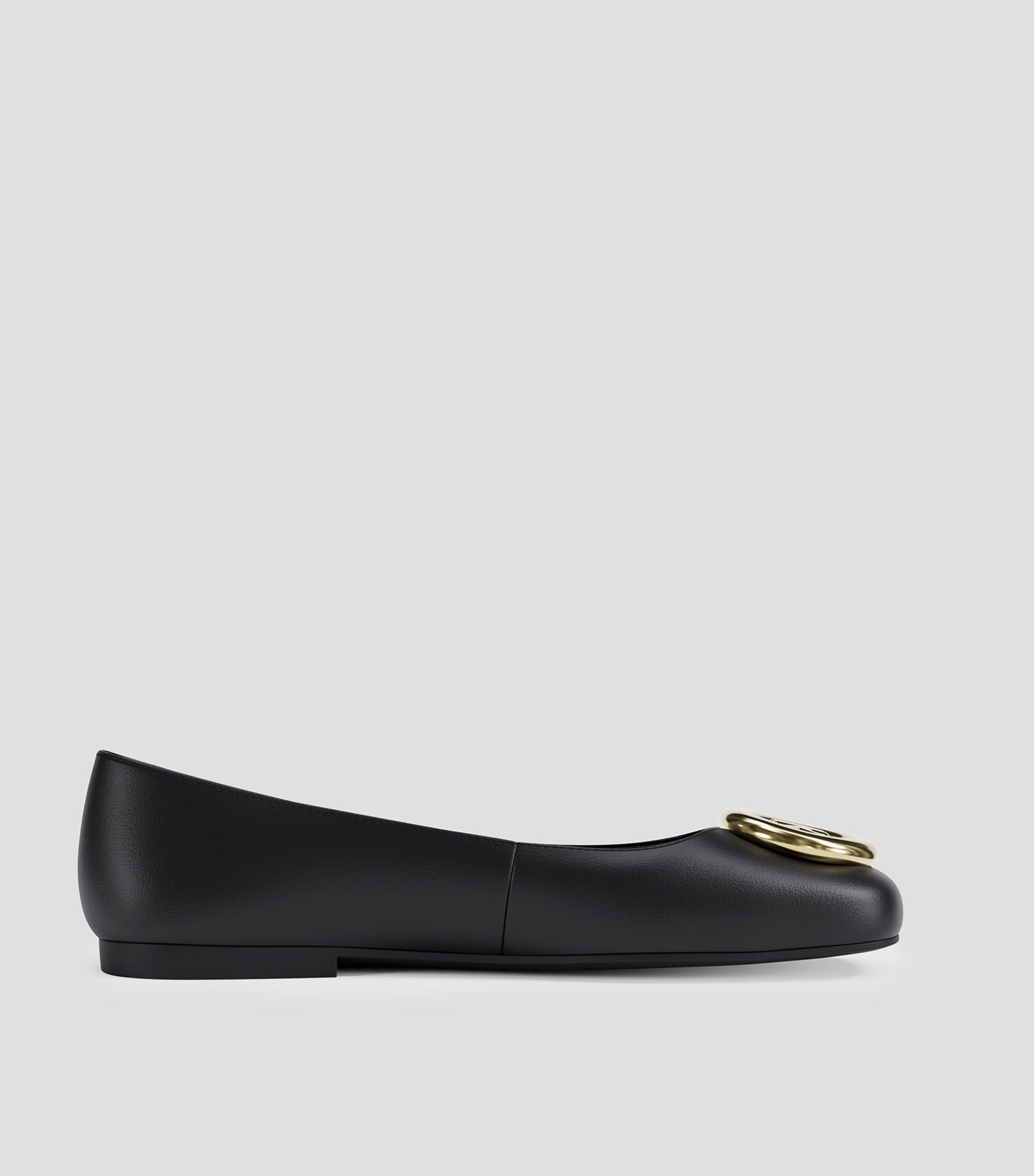 Flats Matilda de piel con monogram Mujer