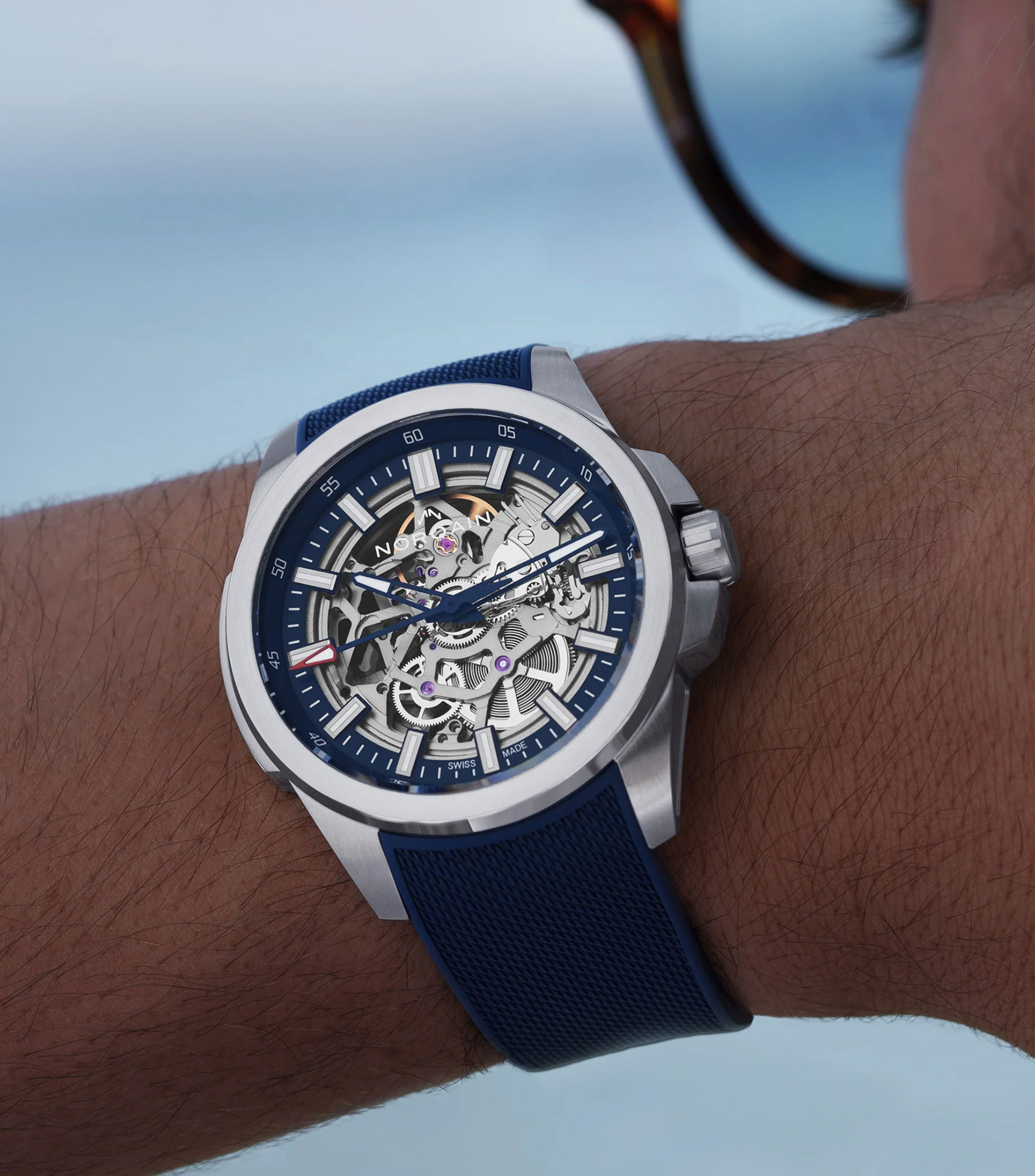 Reloj para Hombre Independence Casual Plateado, Azul
