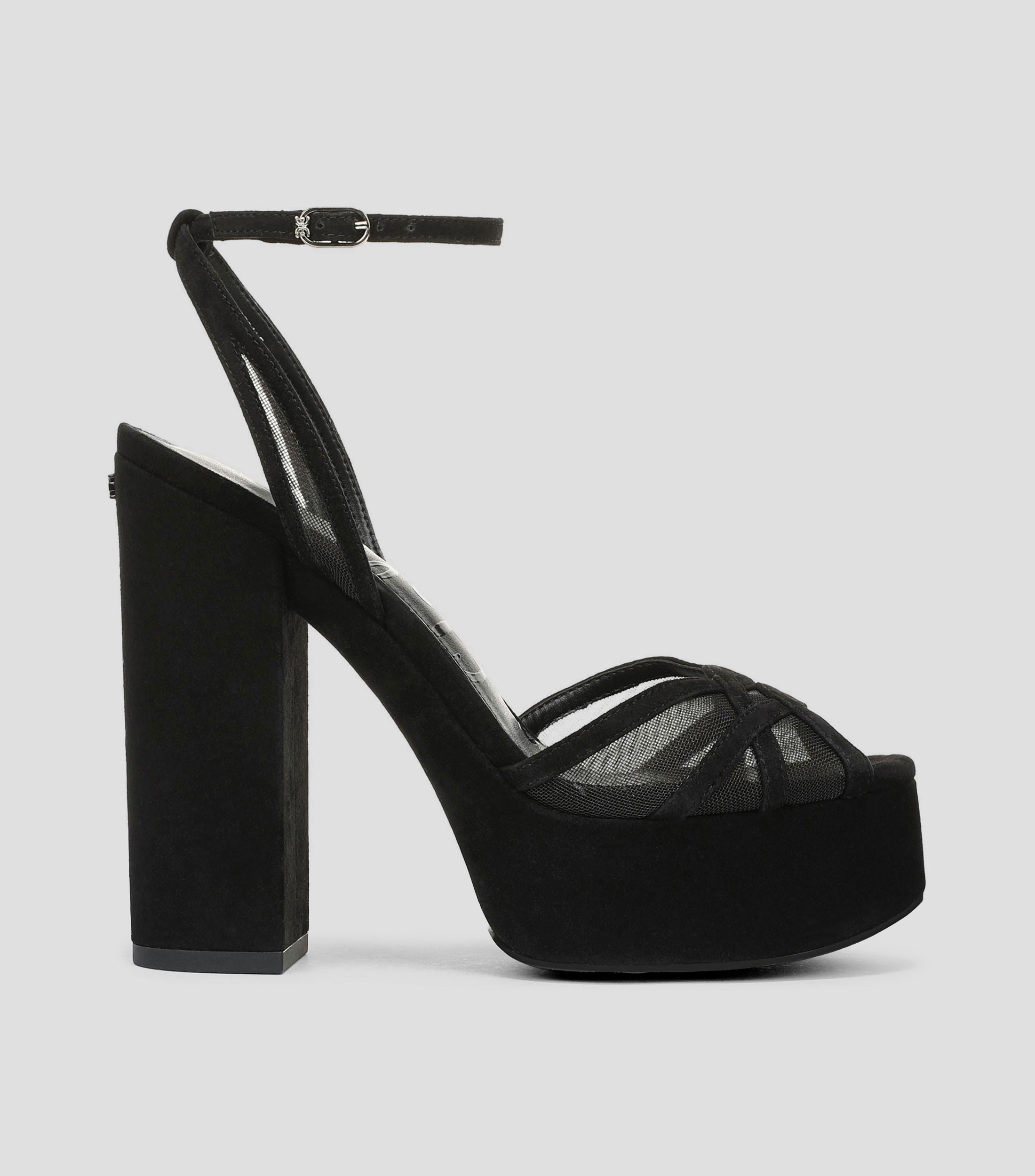 Sandalias con tacón alto cuadrado Mujer