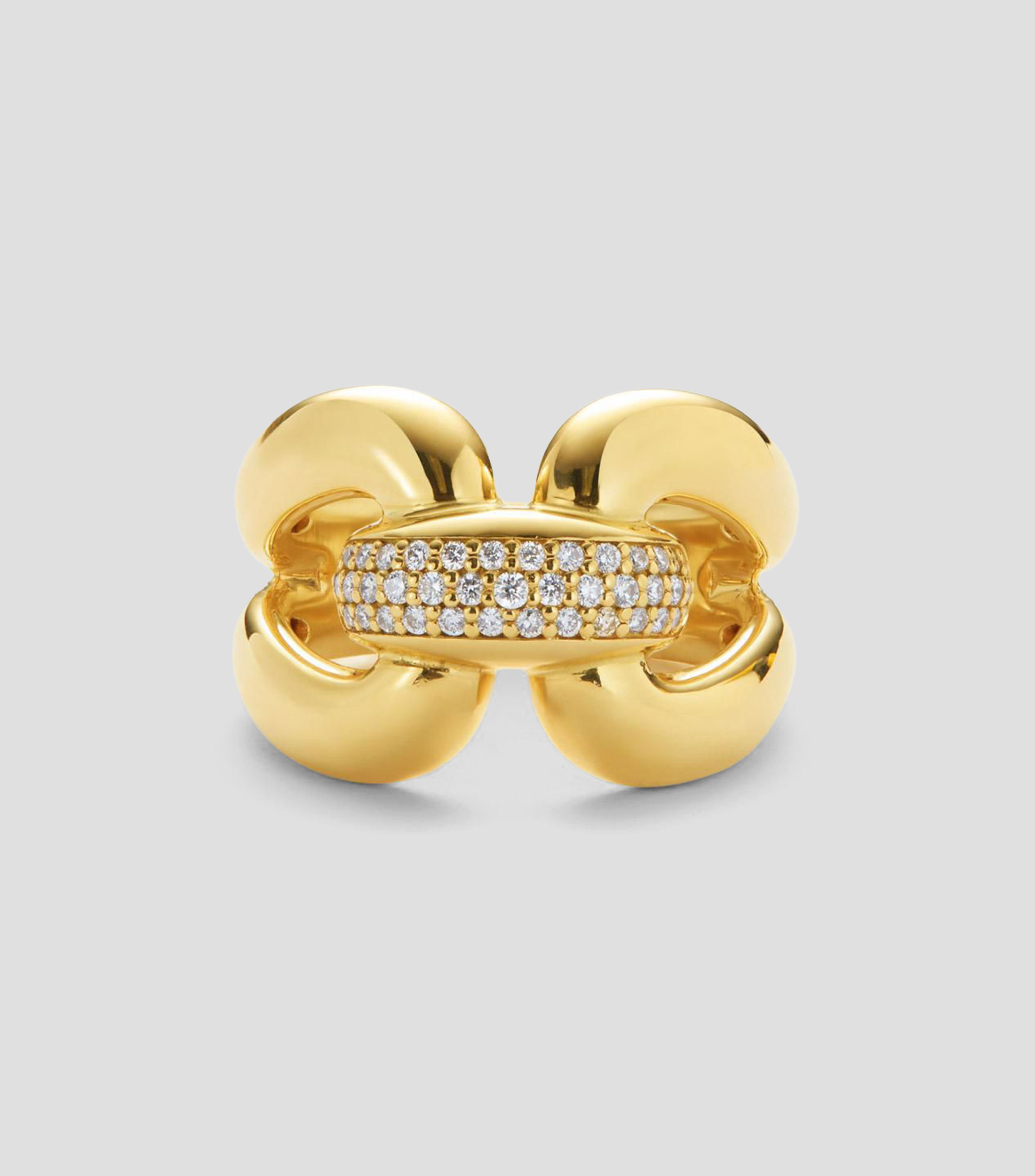 Anillo en Oro amarillo de 18 Kilates Cadenza con diamantes Mujer