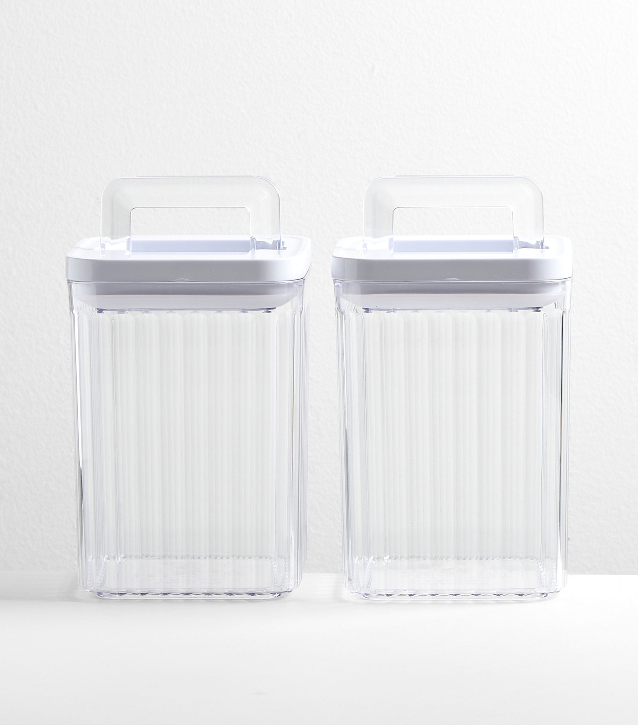Set 2 contenedores herméticos para cocina en plástico