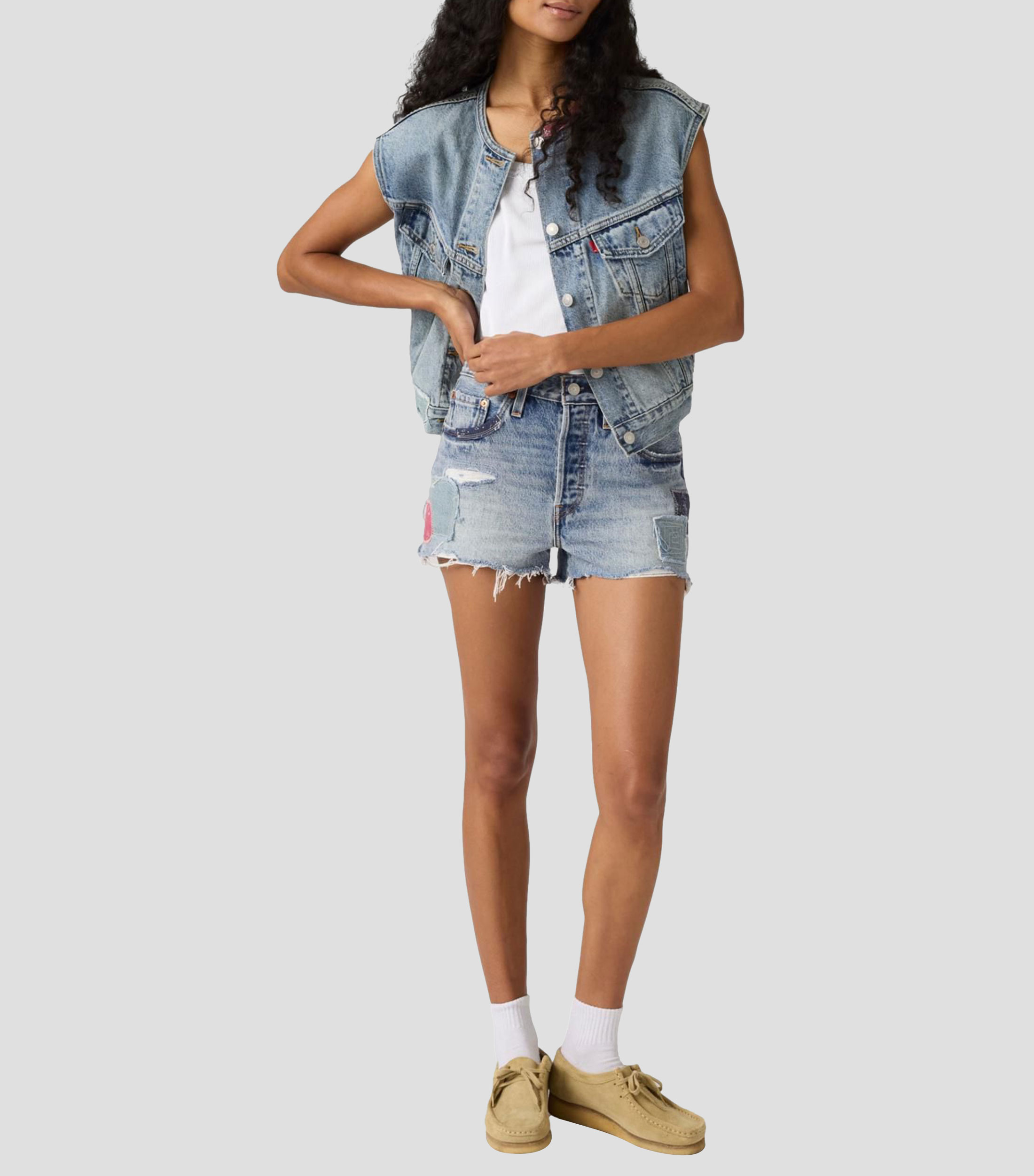 Short liso Mujer