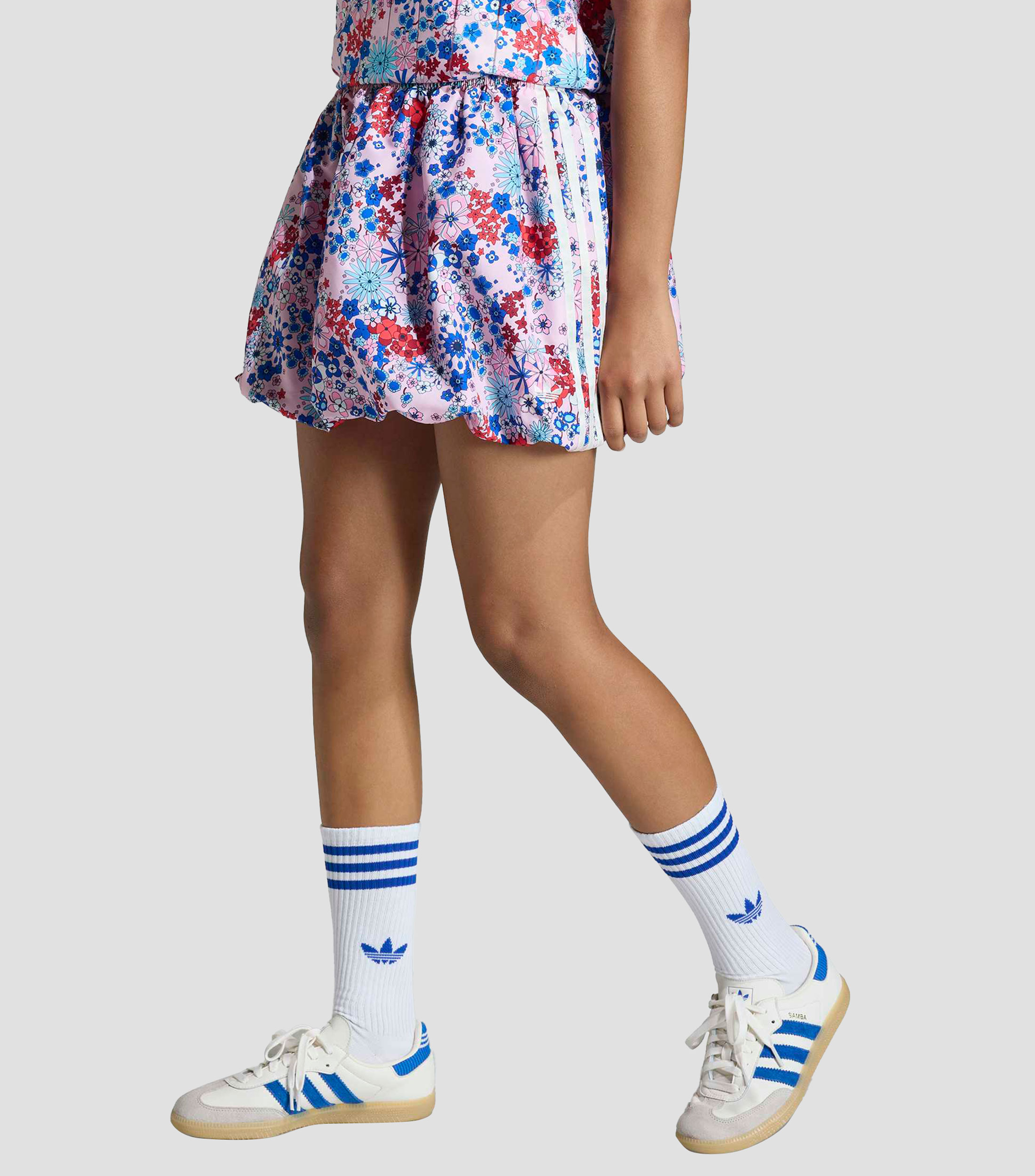 Falda corta de corte recto estampada Niña