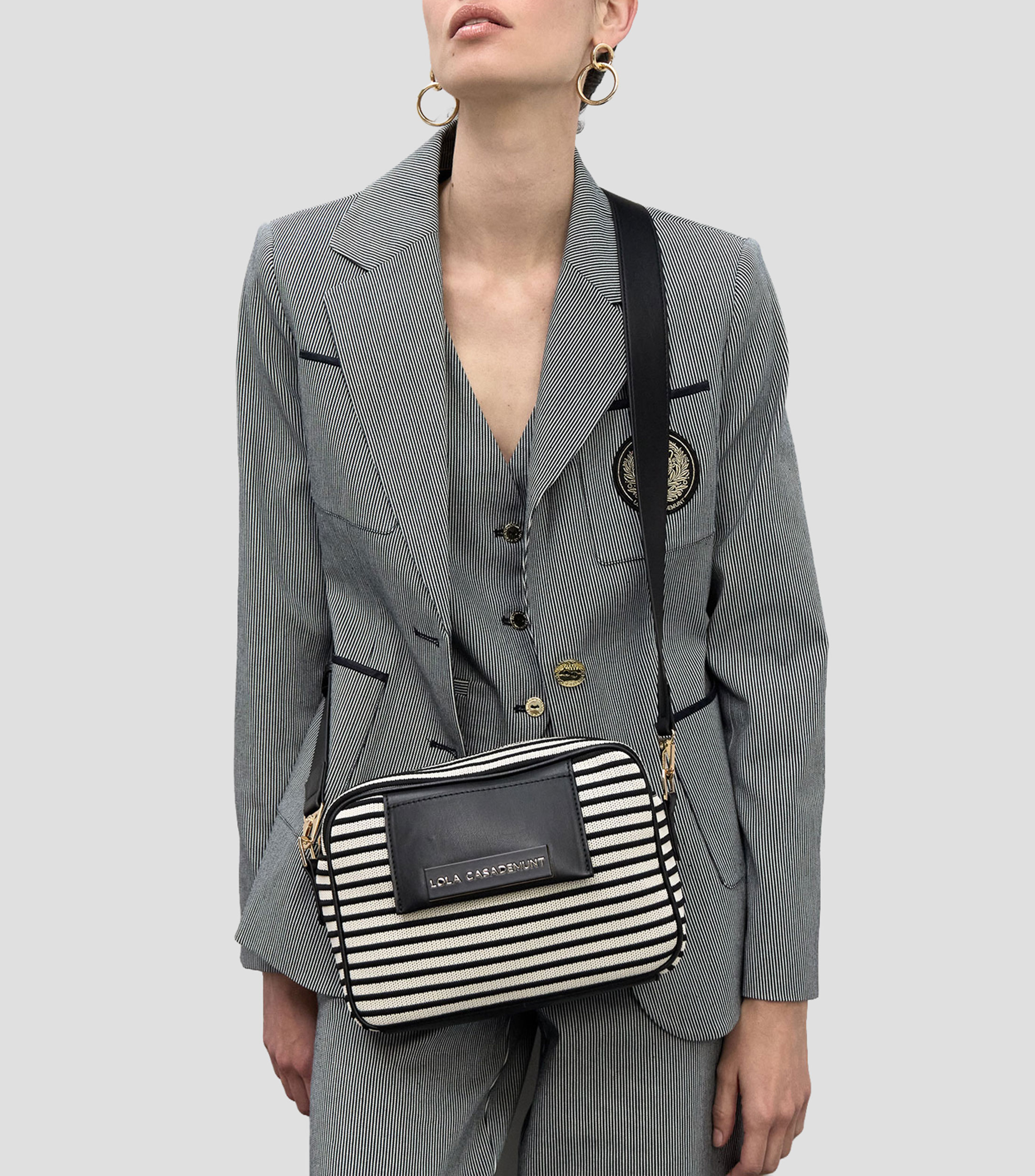 Bolsa crossbody multicolor rayas Mujer