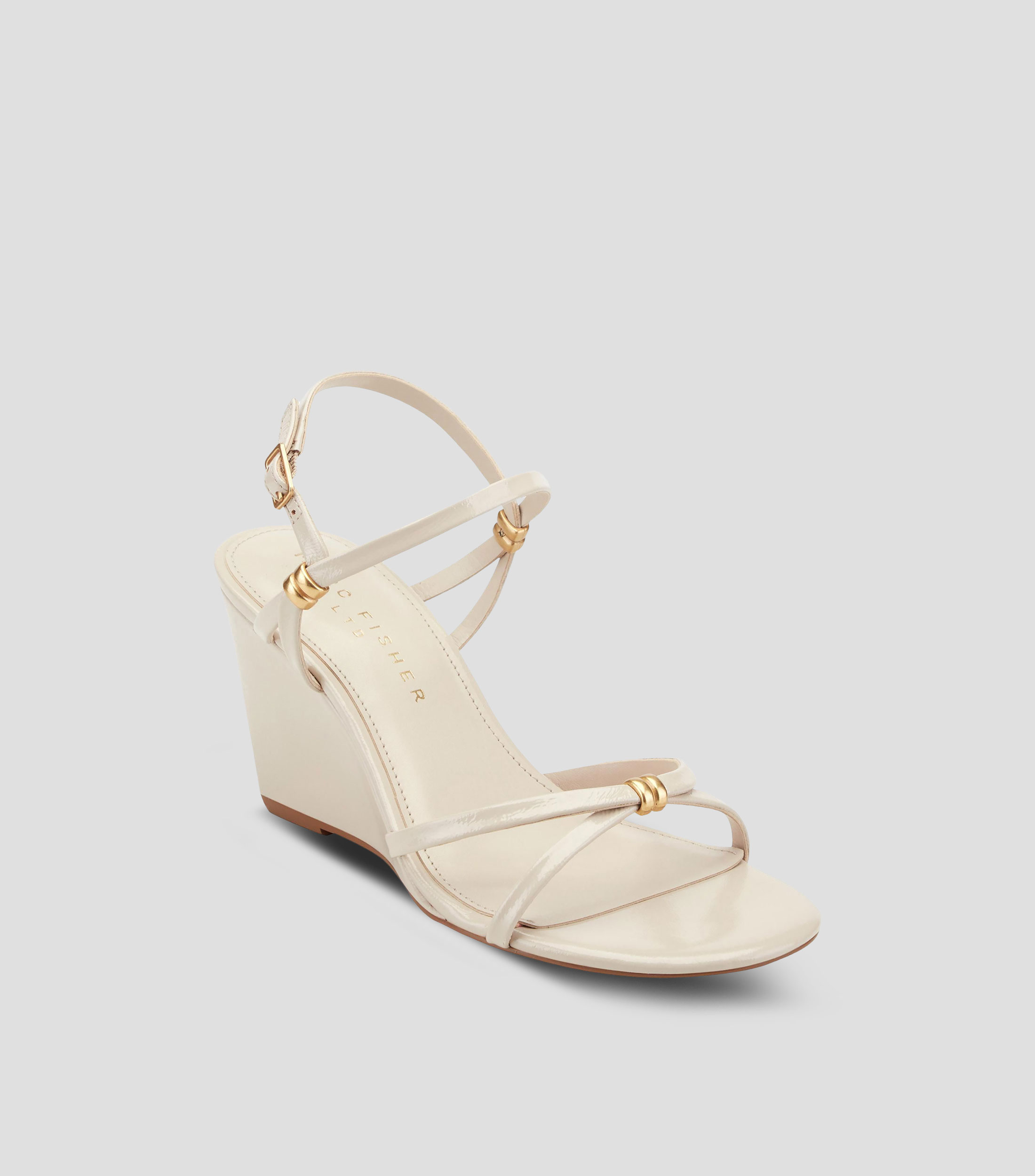 Sandalias con tacón medio de cuña Mujer