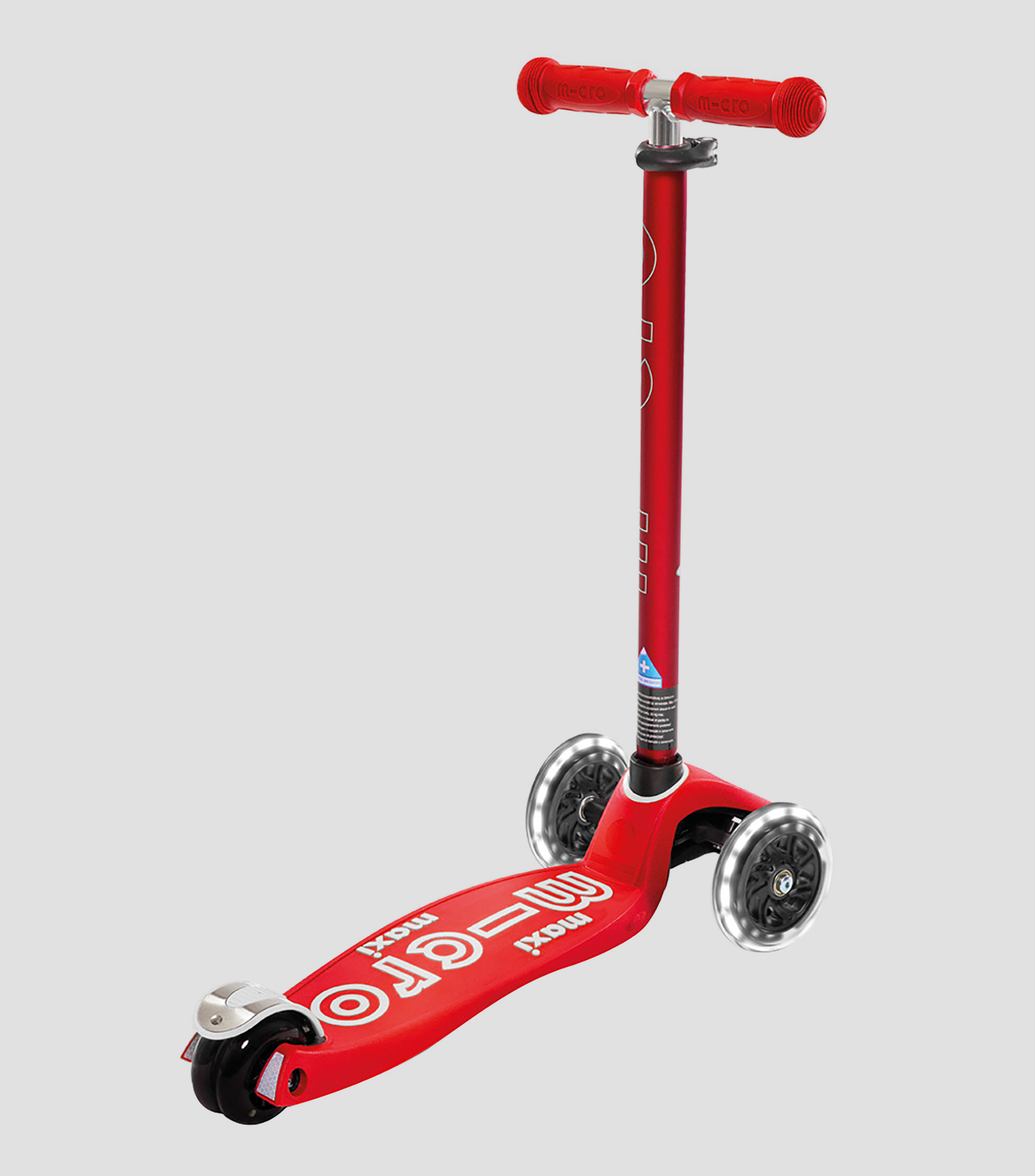 Scooter Maxi Deluxe Rojo Led