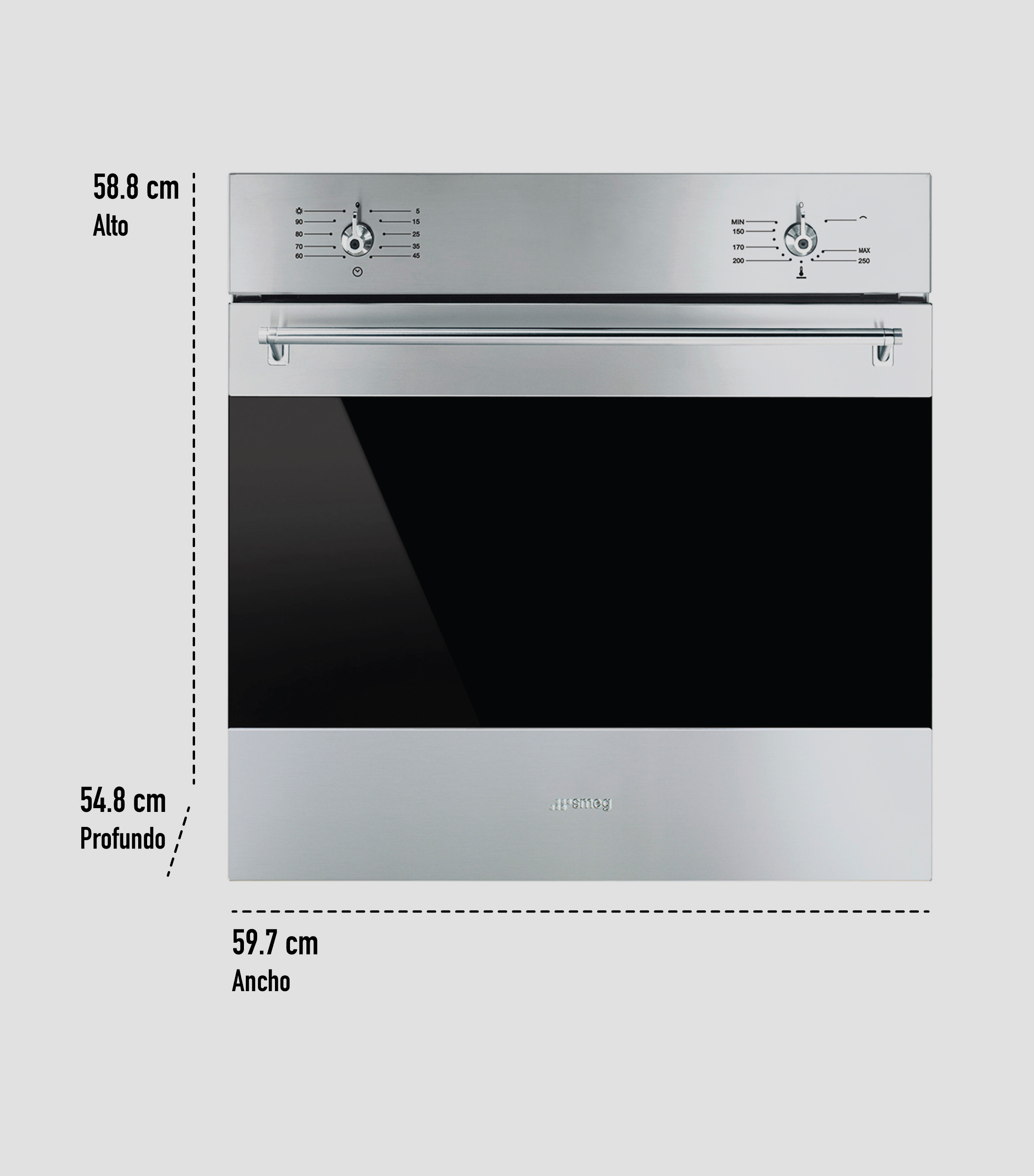 Horno de Gas en Acero Inoxidable