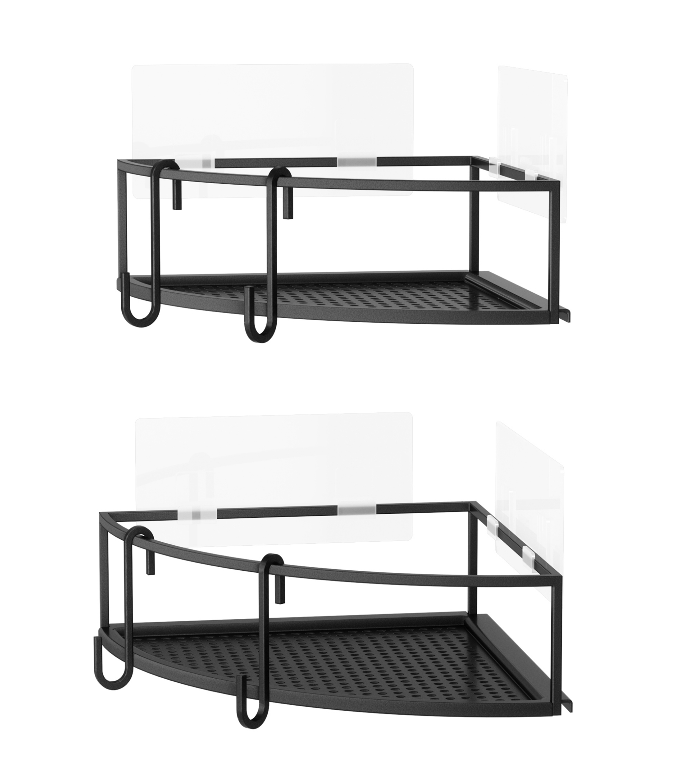 Set 2 Caddies Cubiko en acero