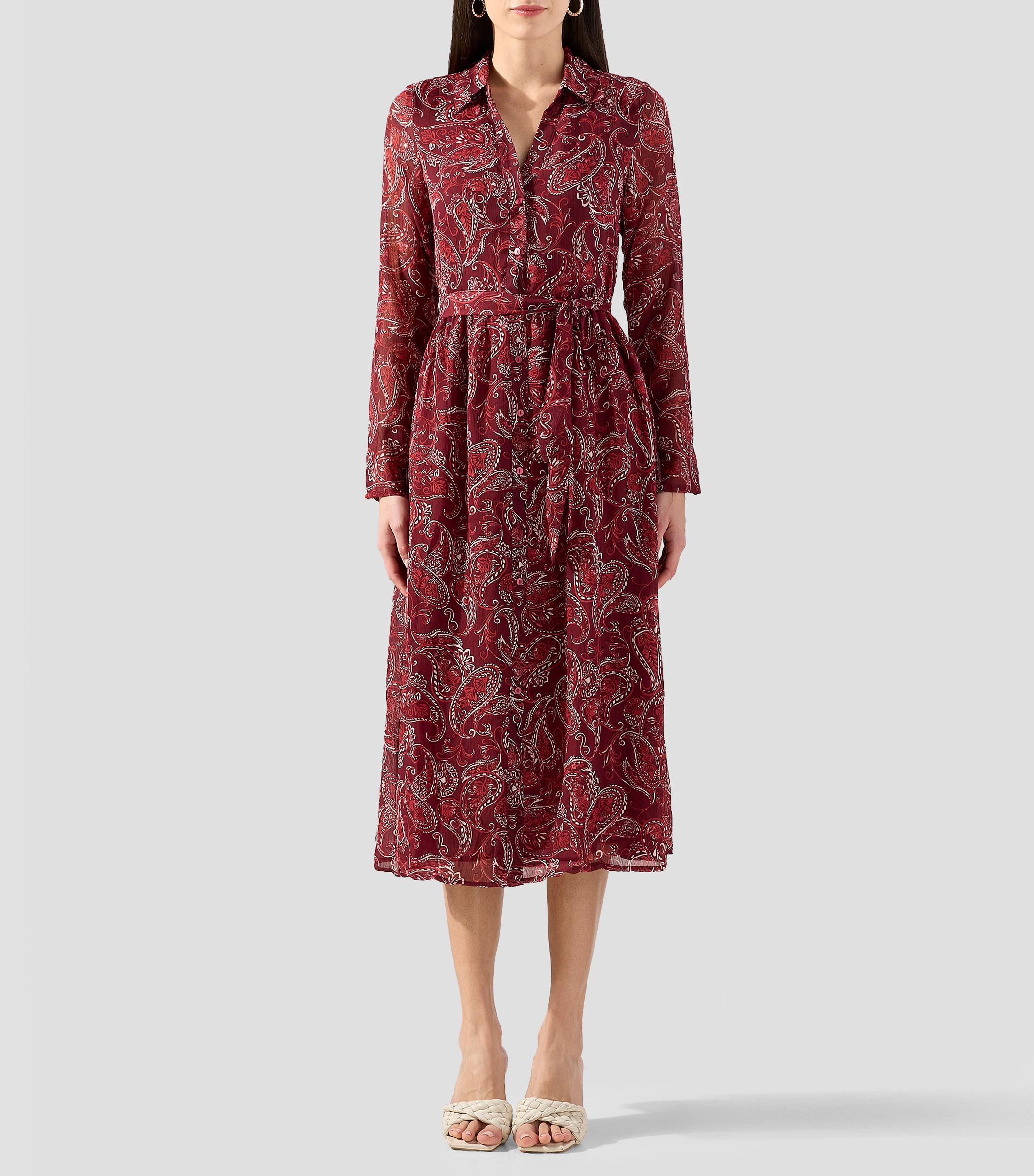 Vestido largo manga larga fantasía Mujer
