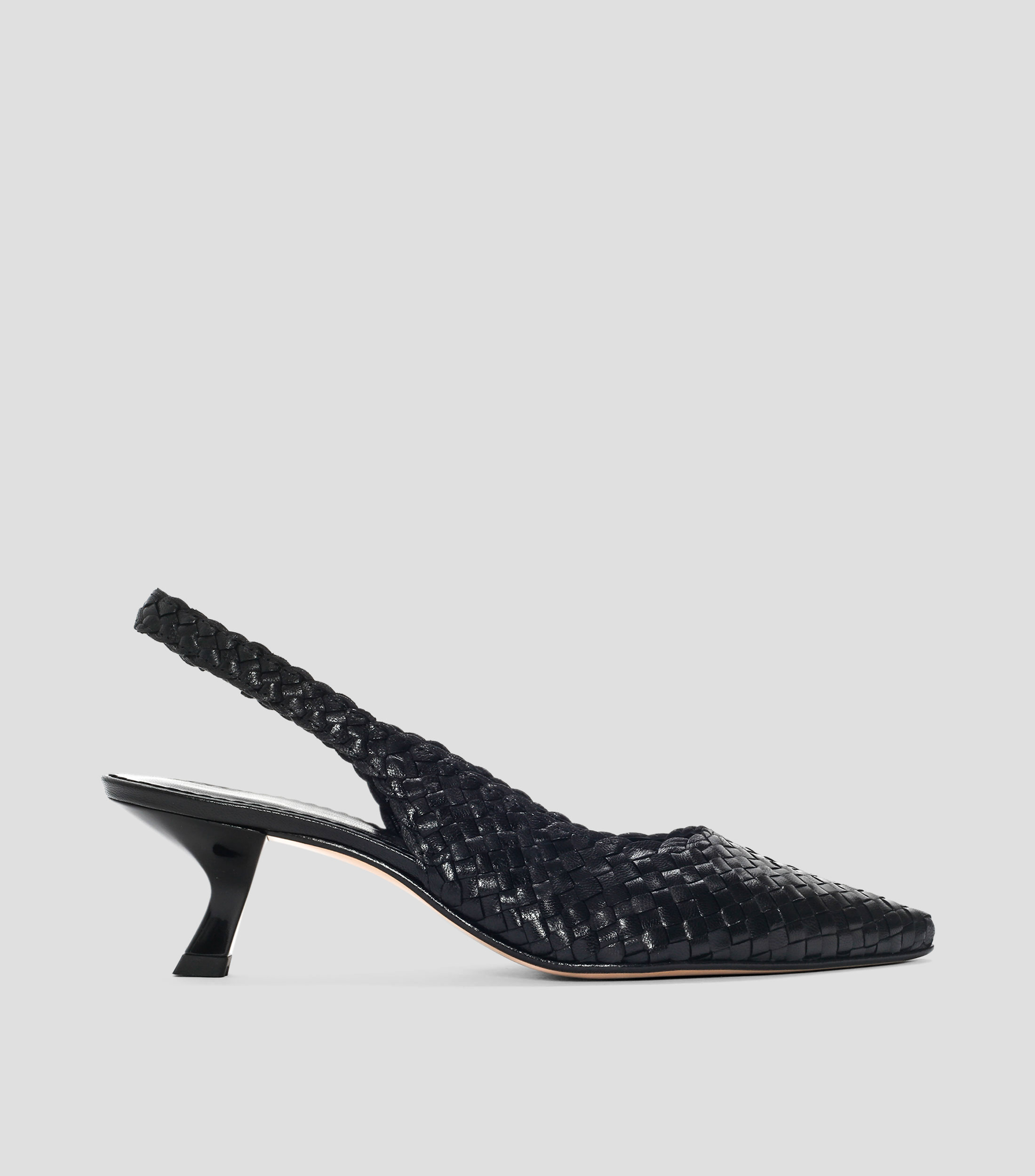 Zapatillas slingback Carol con tacón bajo delgado Mujer