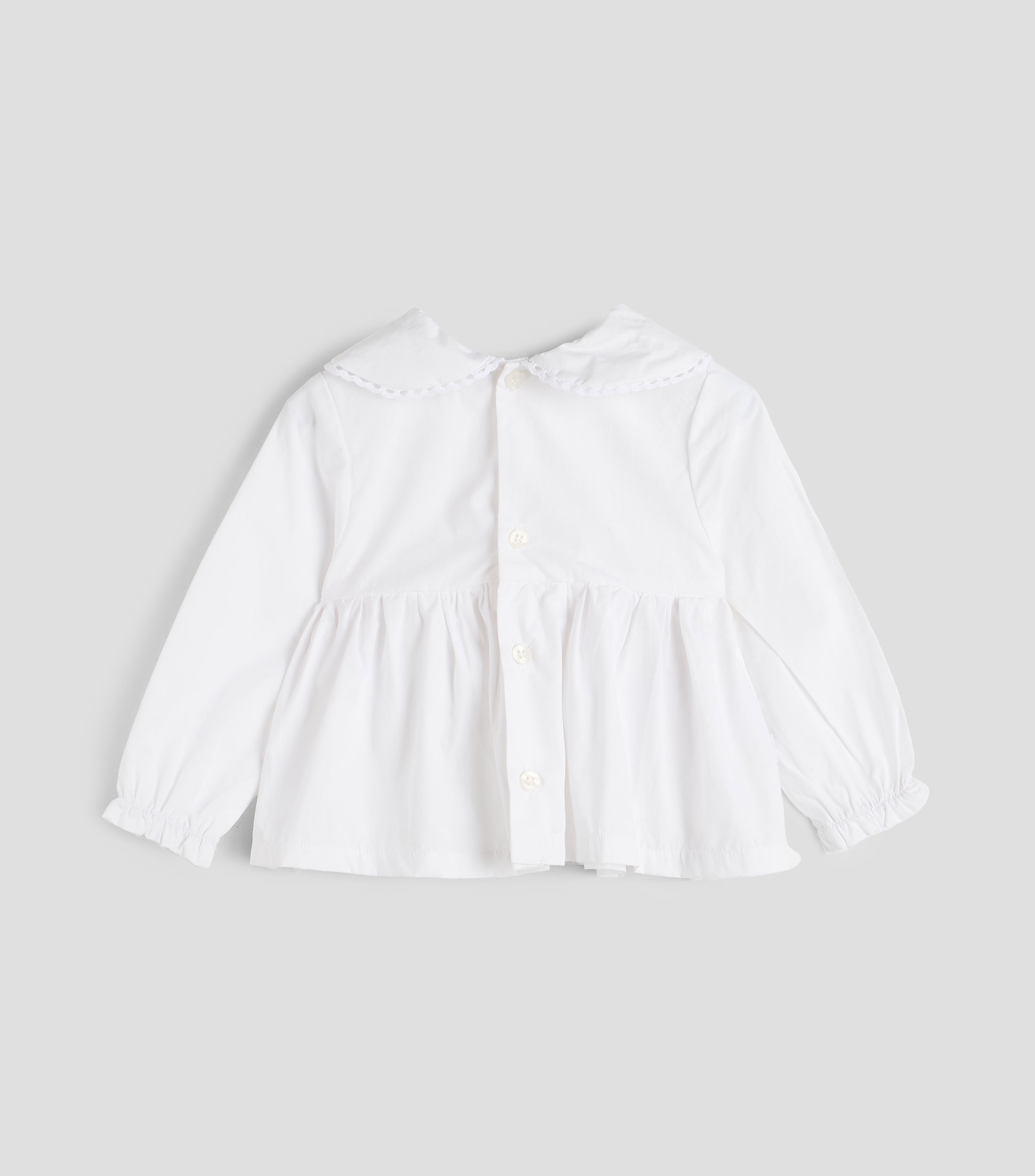 Blusa lisa con manga larga Bebé
