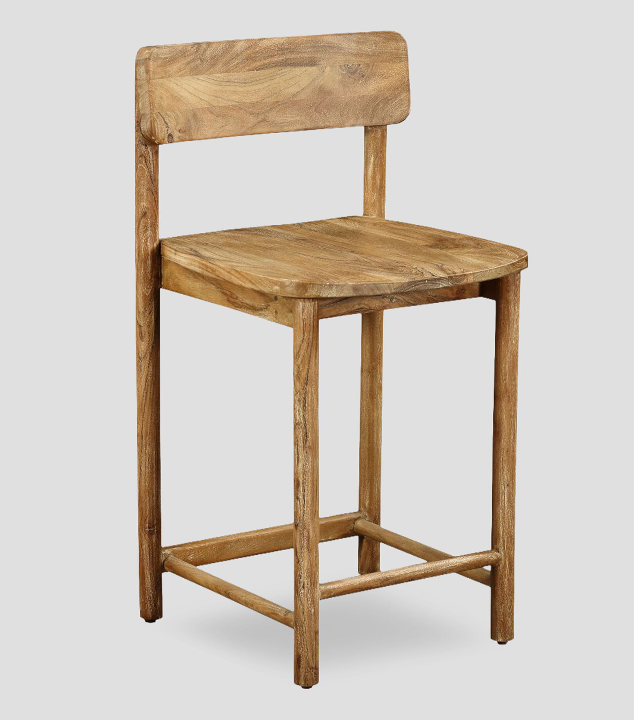 Silla Ellipse Countder en madera de acacia café
