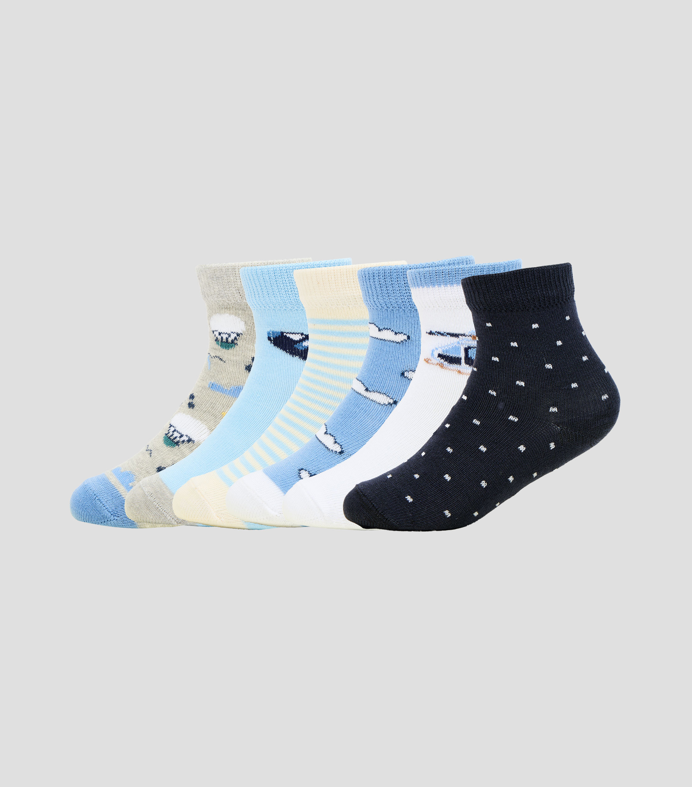 Set 6 calcetines crew Bebé