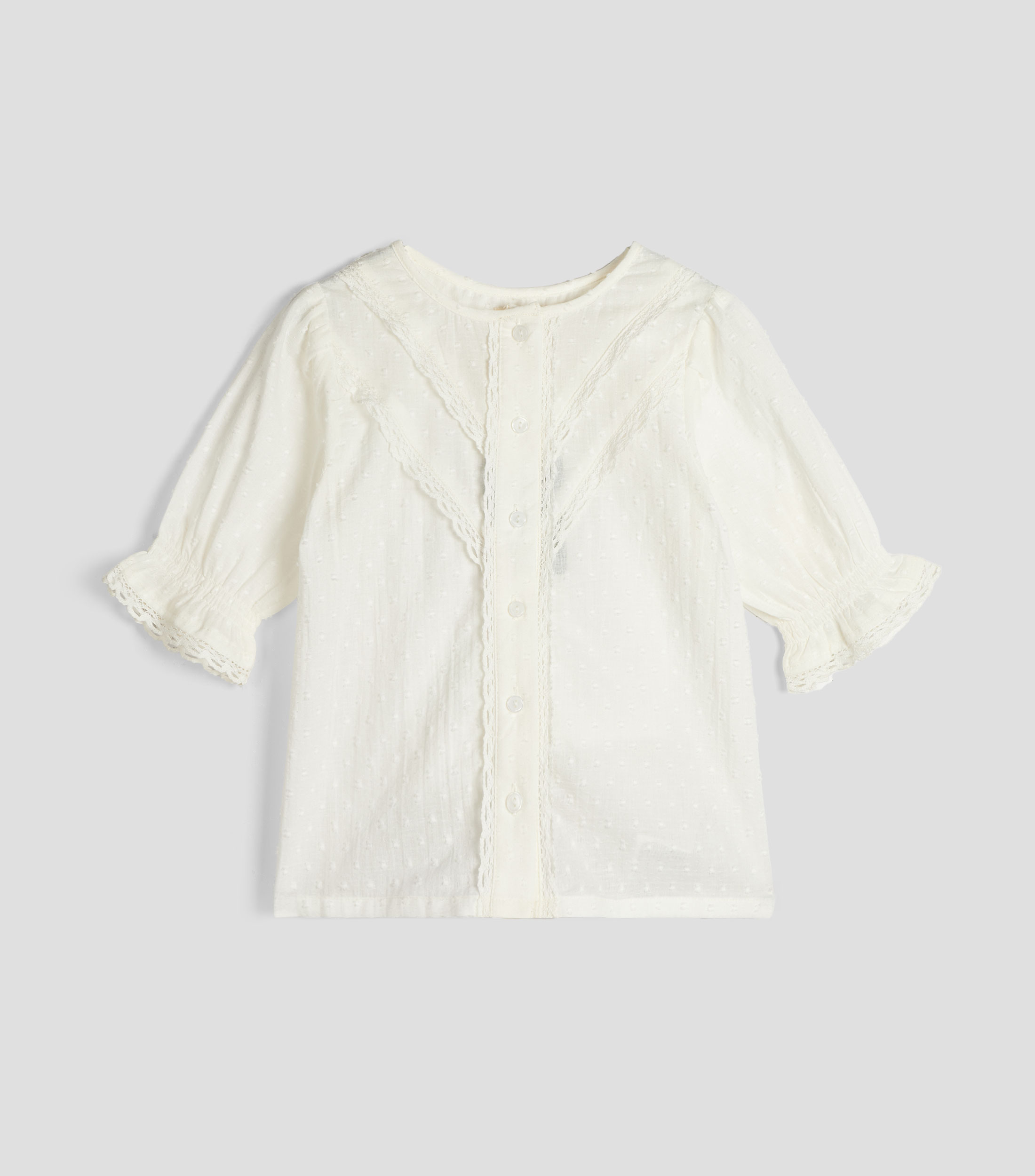 Blusa lisa manga larga Bebé