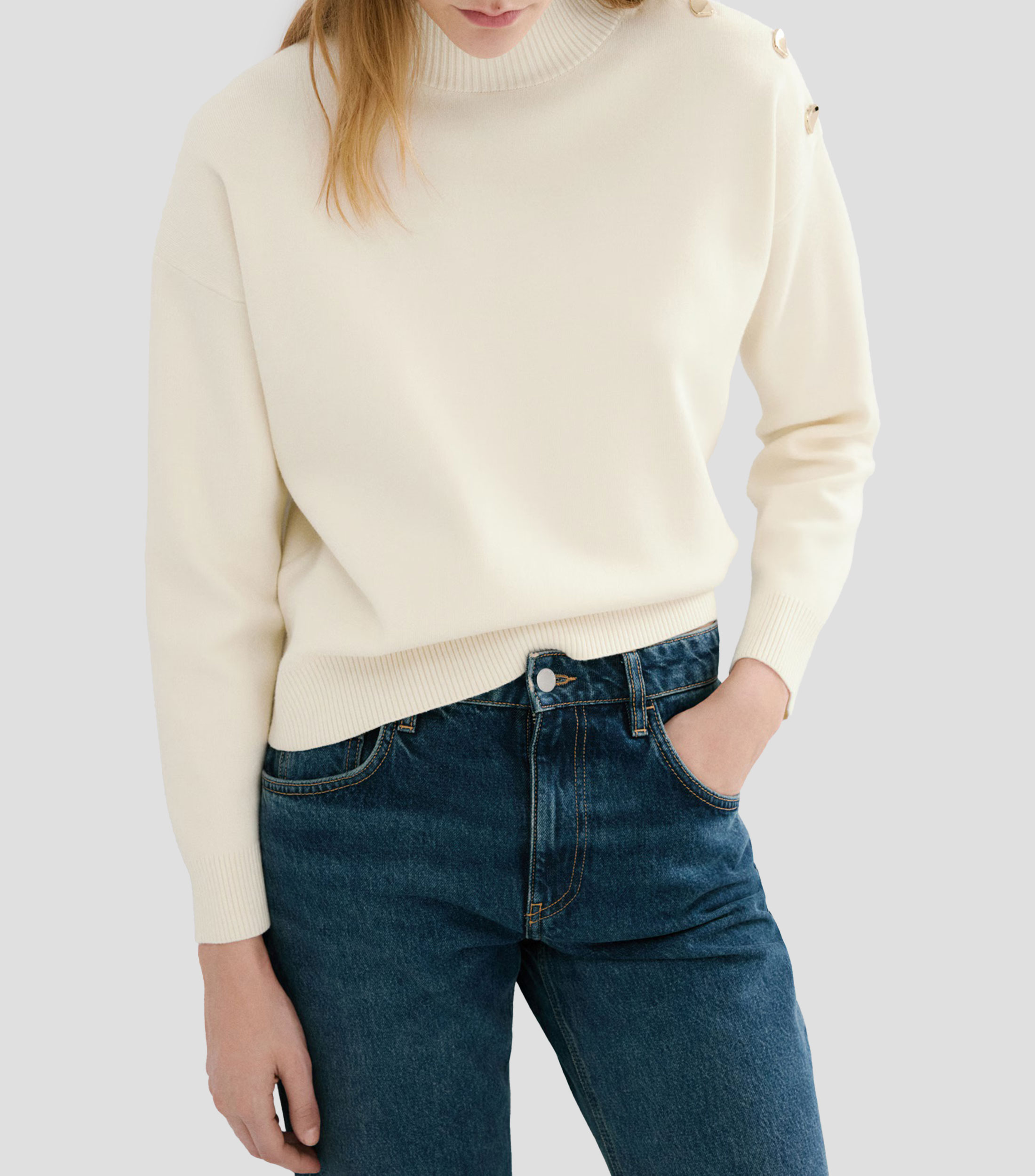 Suéter cuello alto Mujer