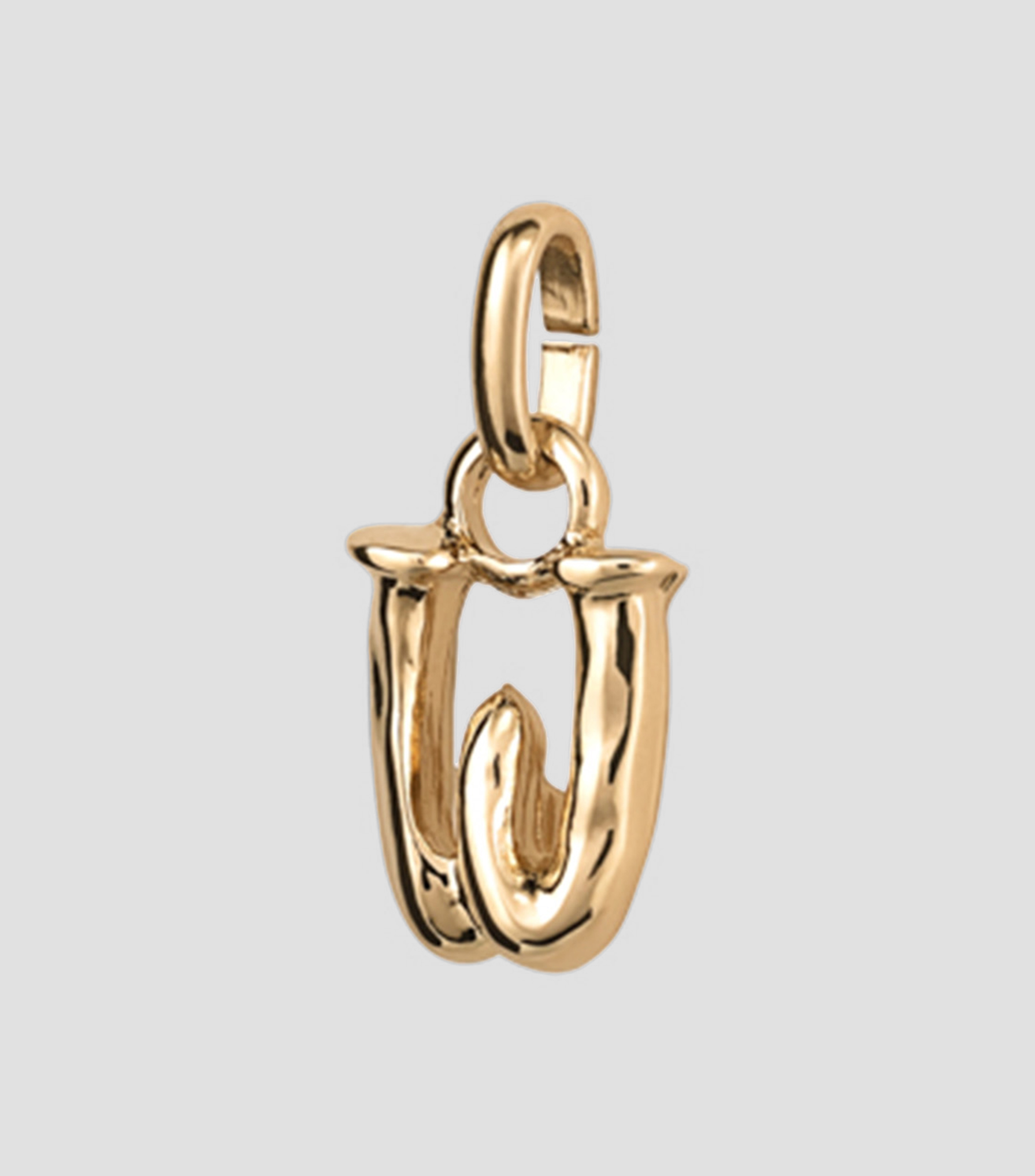 Charm letra W con argolla Mujer