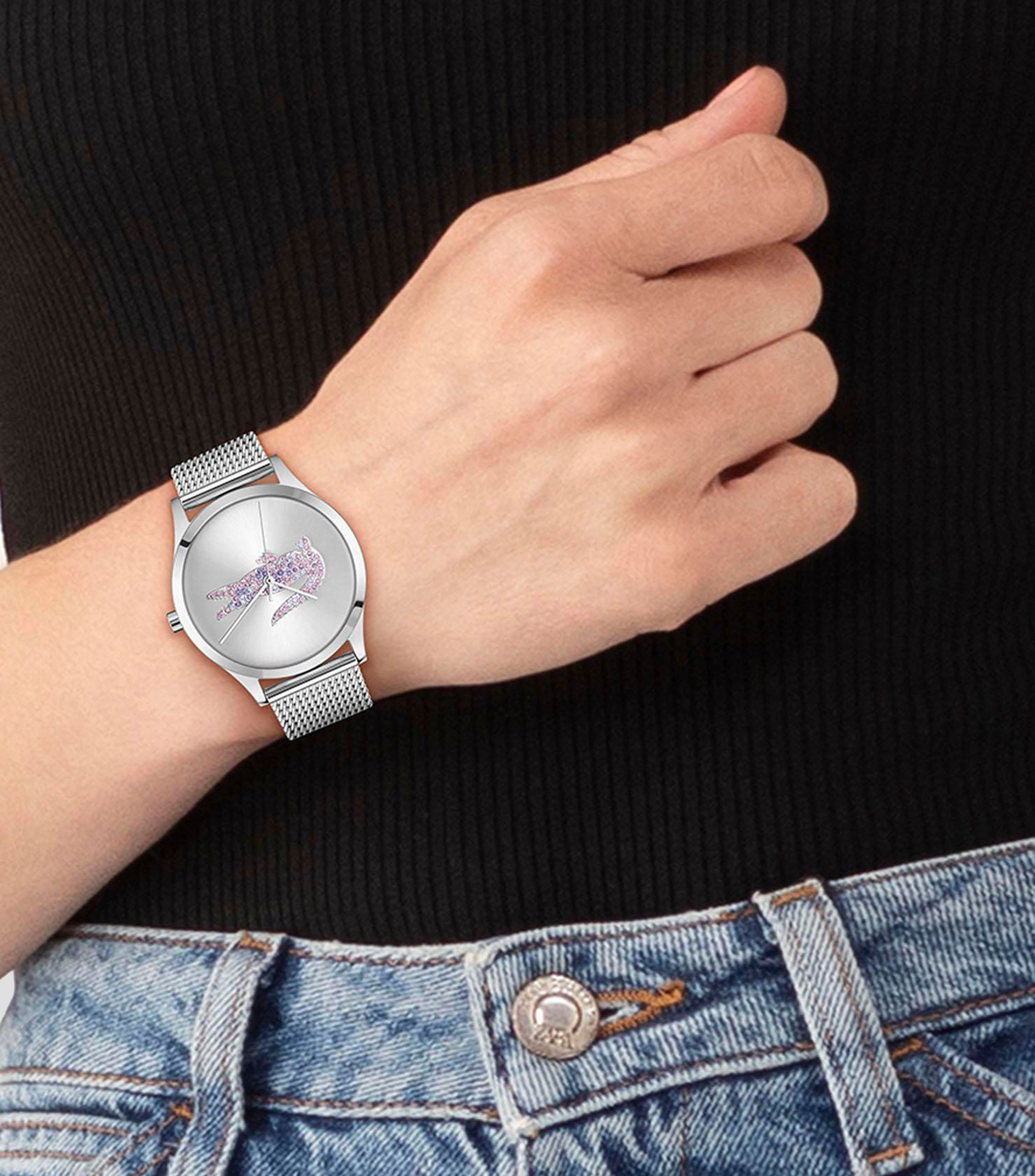 Reloj para Mujer Crocodelle Casual, Plateado